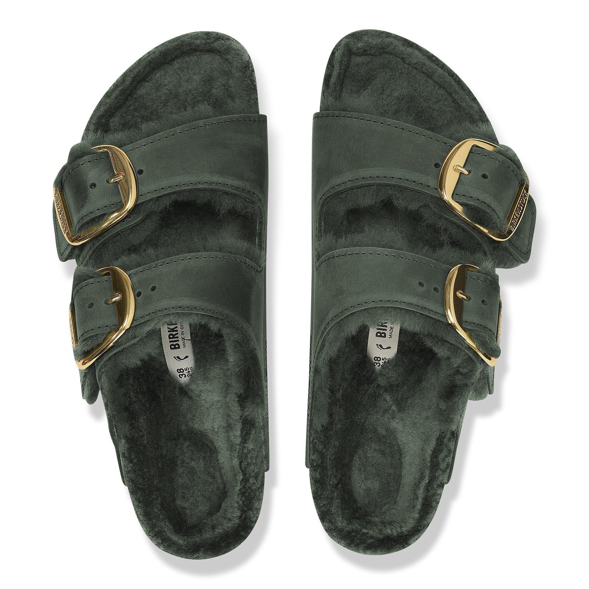 Arizona Big Buckle Shearling Natural Leather Oiled
