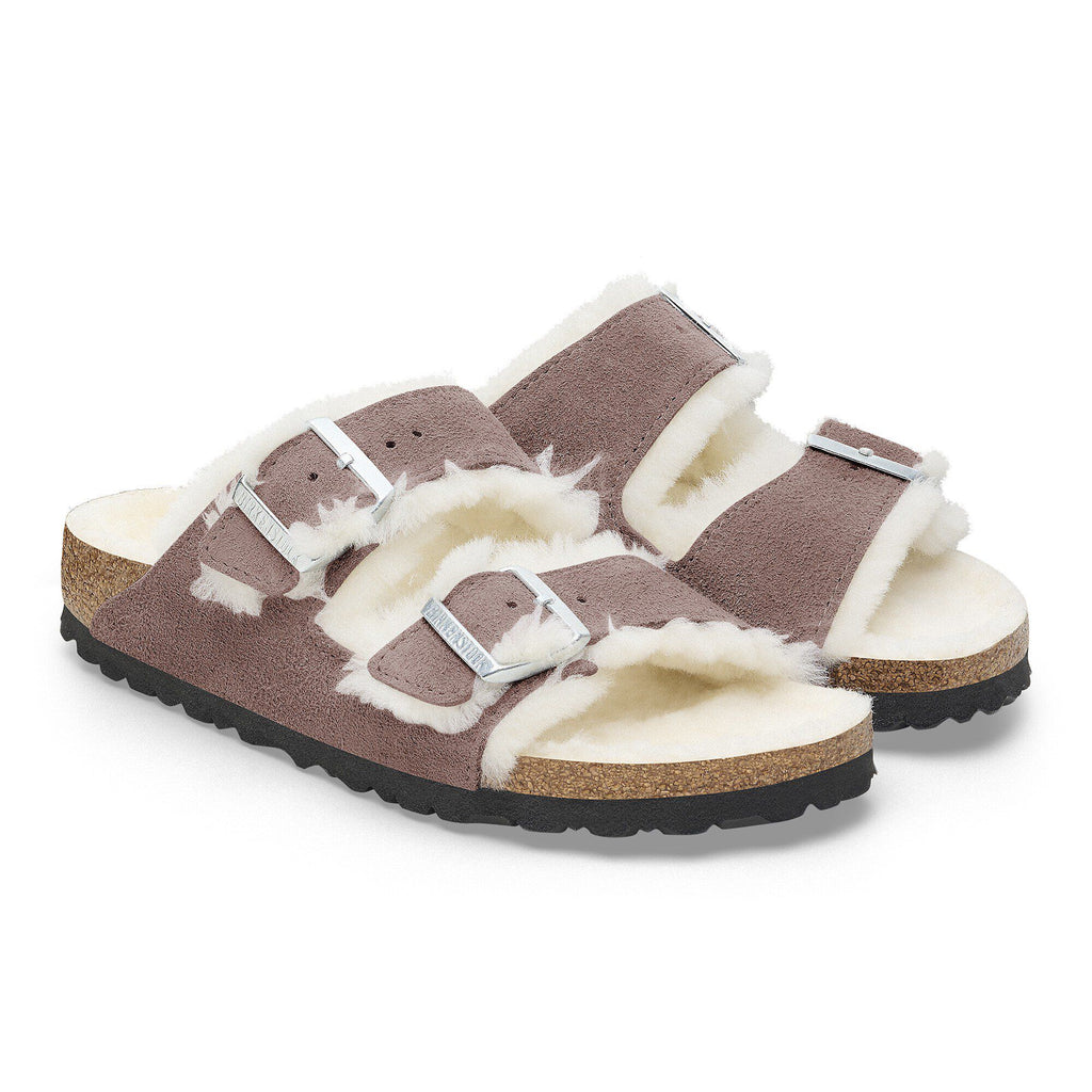 Arizona Shearling Suede Leather-Shearling Faded Purple