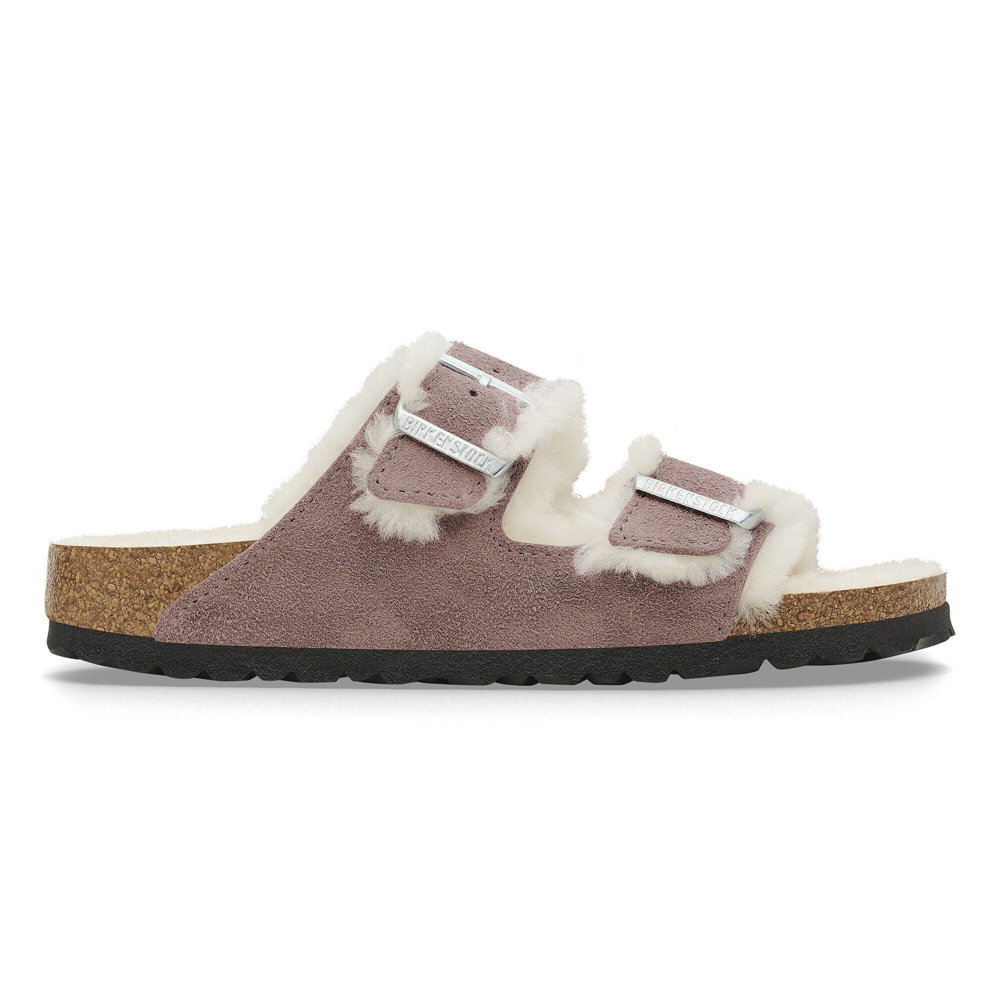 Arizona Shearling Suede Leather-Shearling Faded Purple