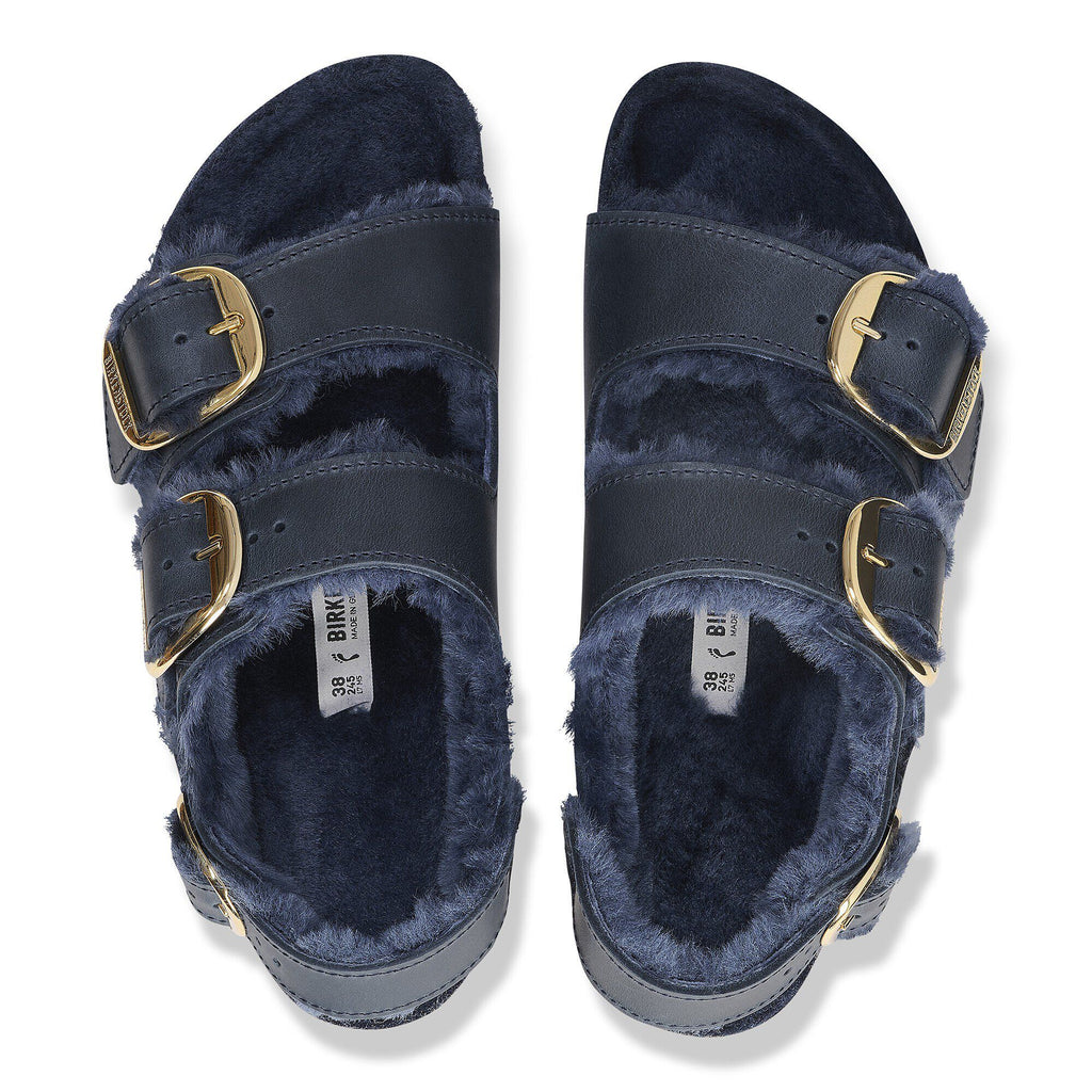 Milano Big Buckle Shearling Natural Leather Oiled