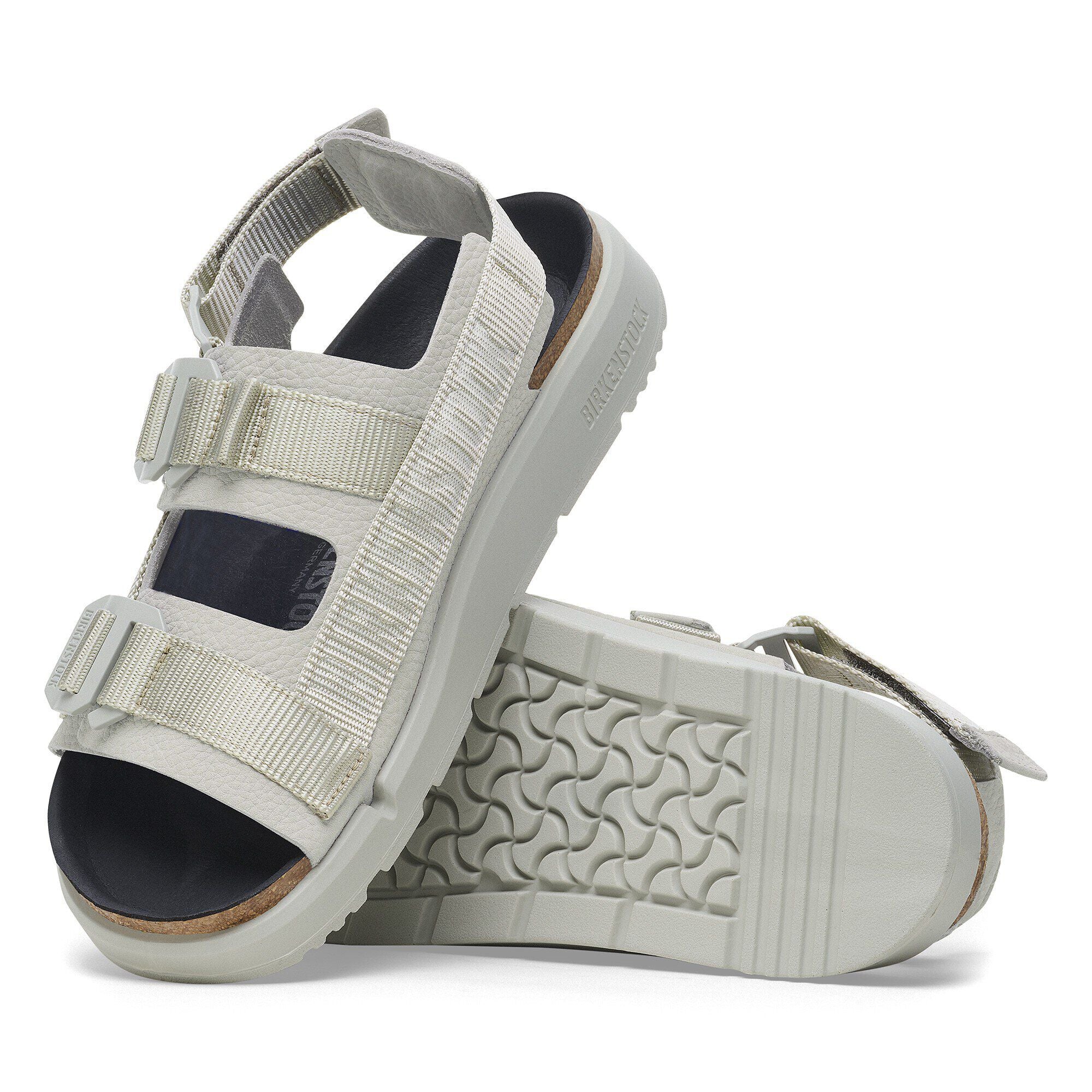 Shinjuku Leather-Textile Mineral Gray