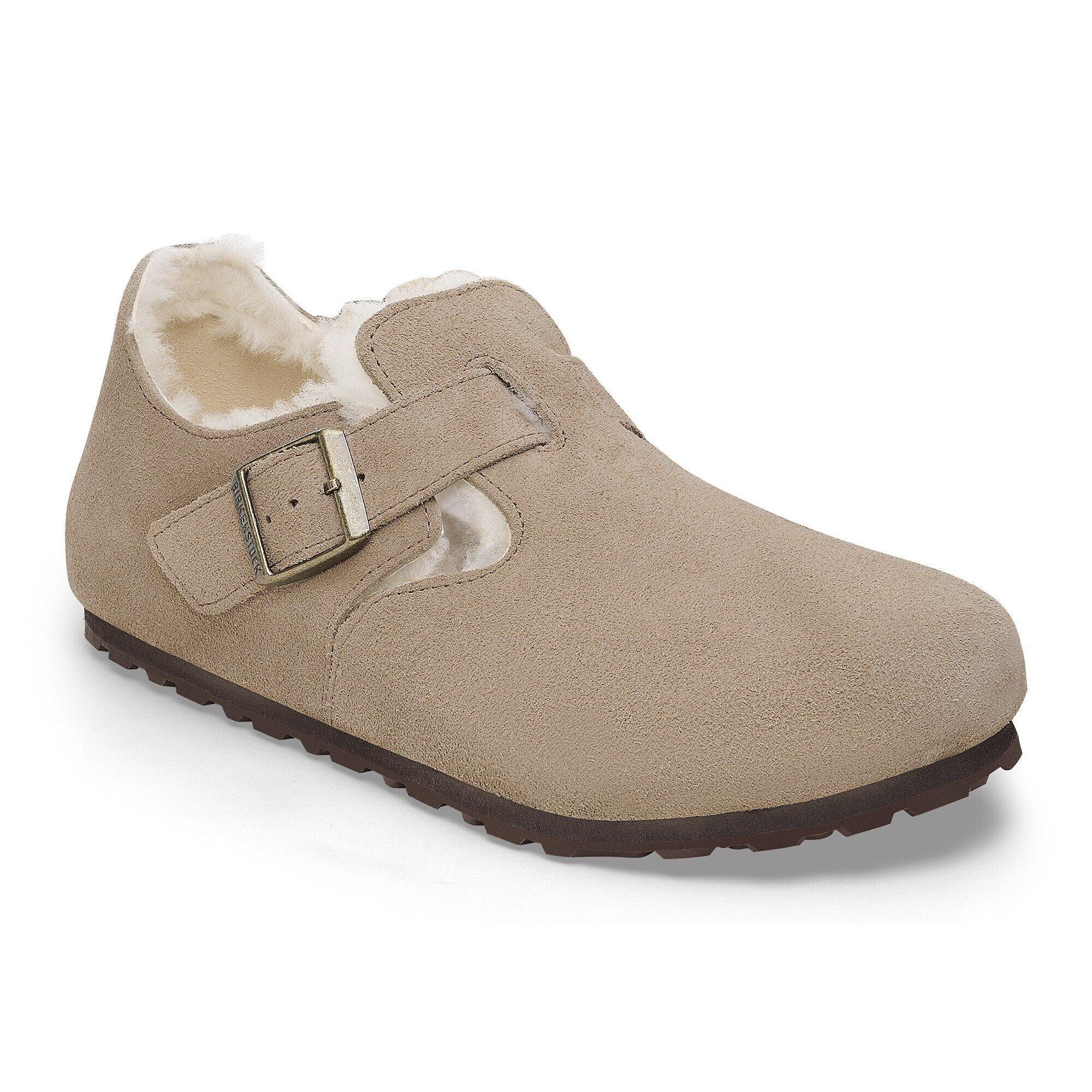London Shearling Suede Leather