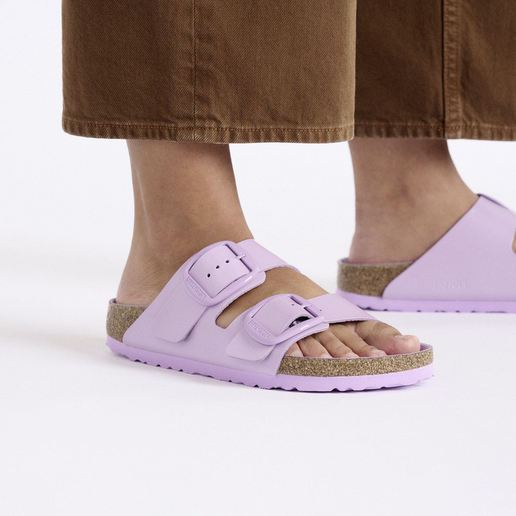 Arizona Big Buckle Natural Leather Patent 