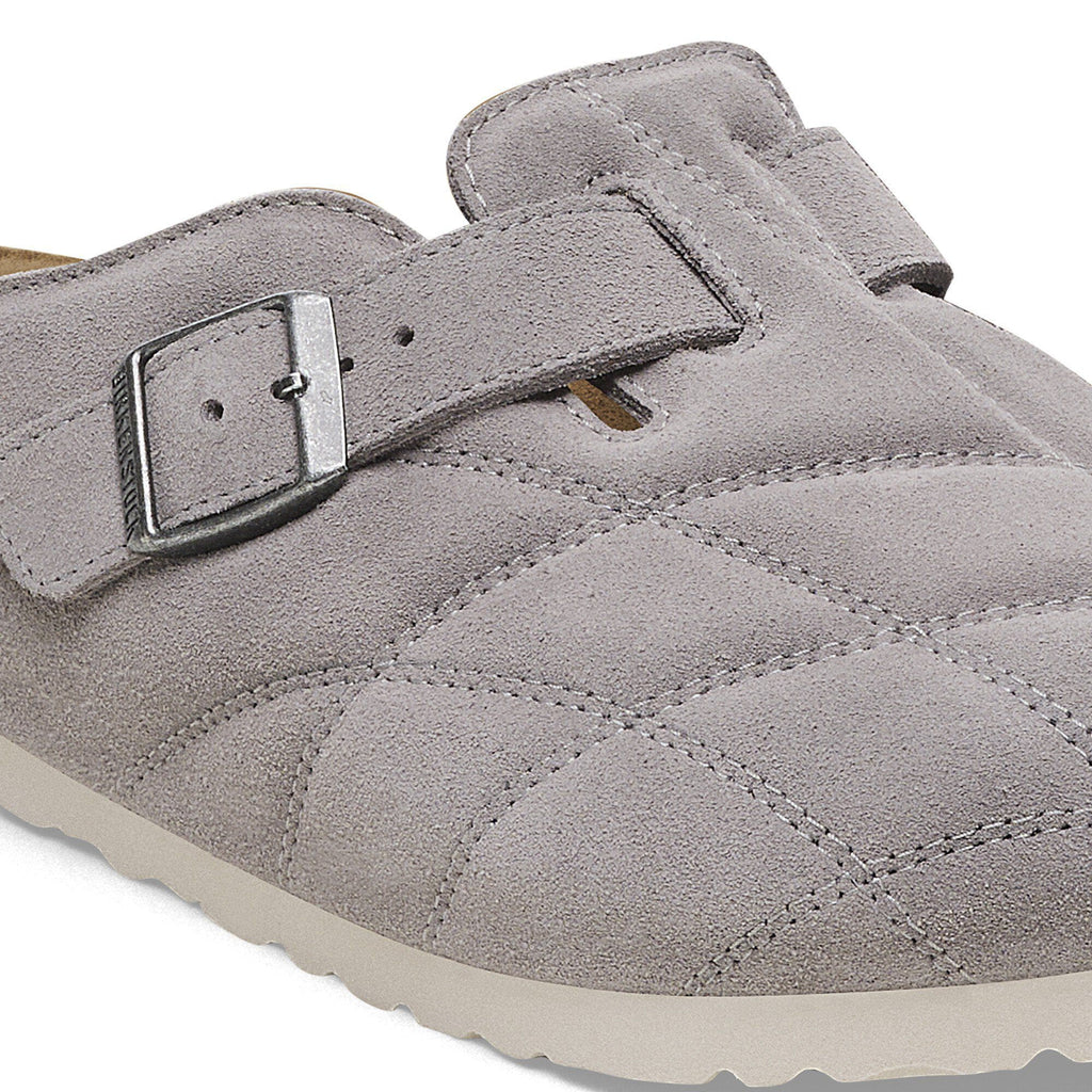Boston Quilted Suede Leather Stone Coin