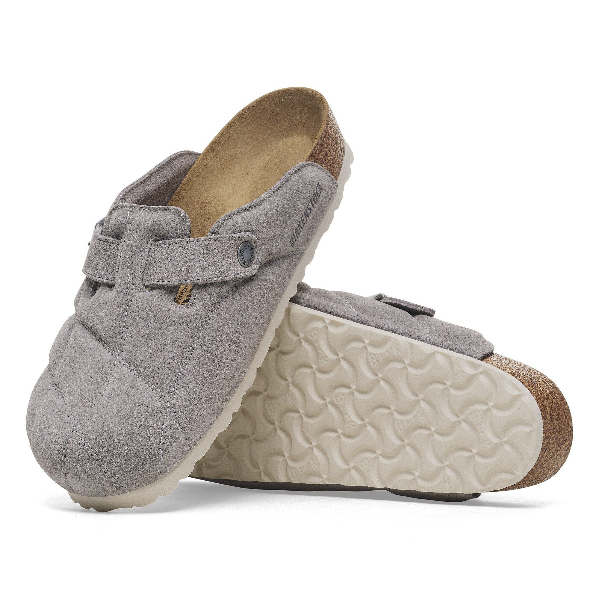 Boston Quilted Suede Leather Stone Coin
