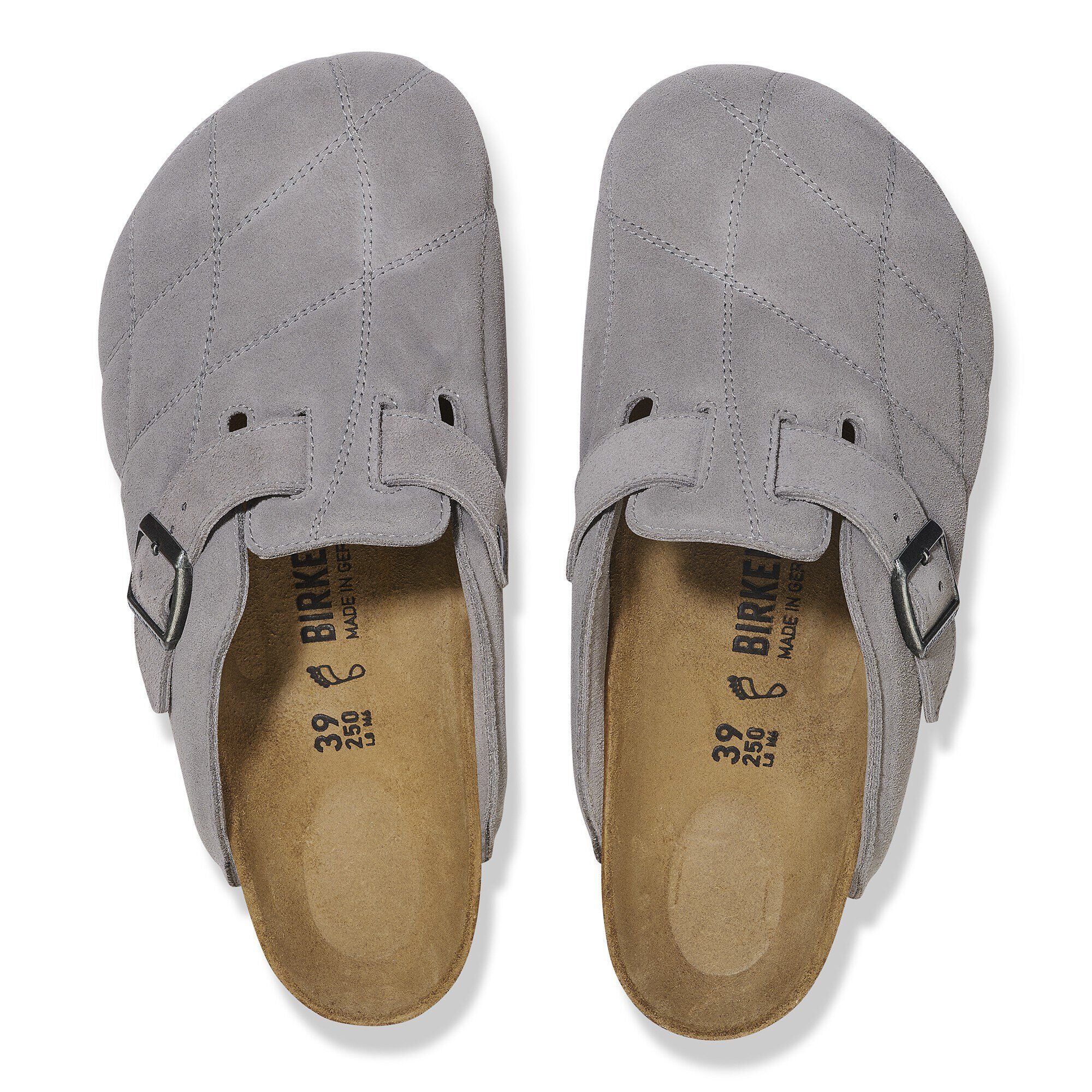 Boston Quilted Suede Leather Stone Coin