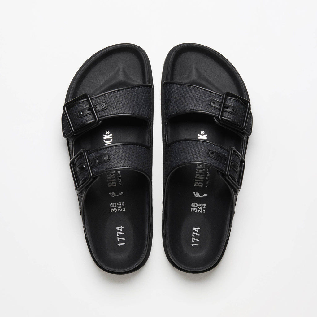 Arizona Raffia Mixed Material Black