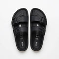 Arizona Raffia Mixed Material Black