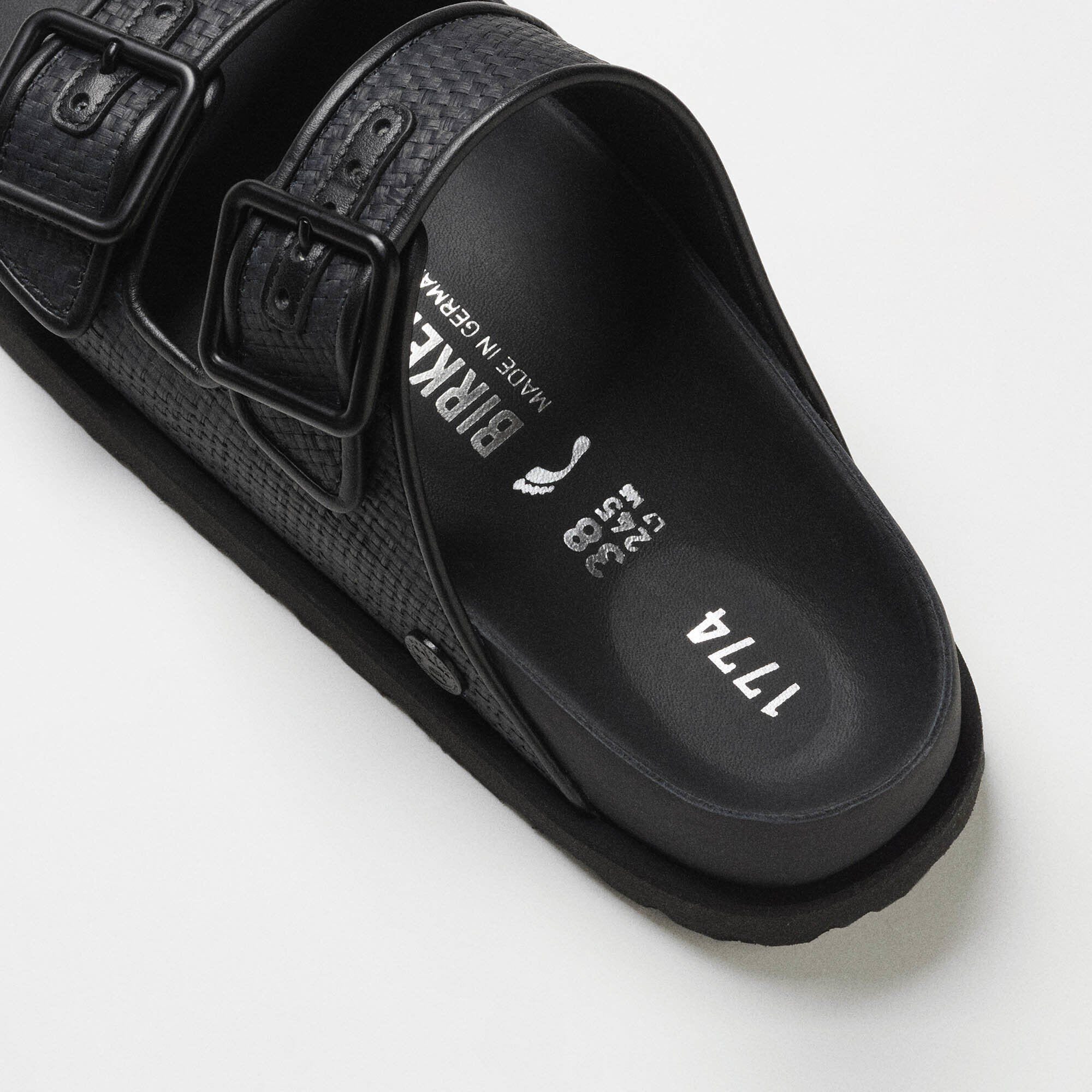 Arizona Raffia Mixed Material Black