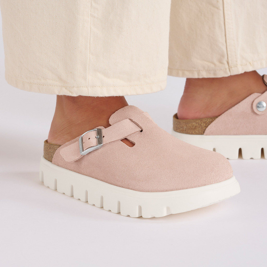 Boston Chunky Suede Leather Light Rose