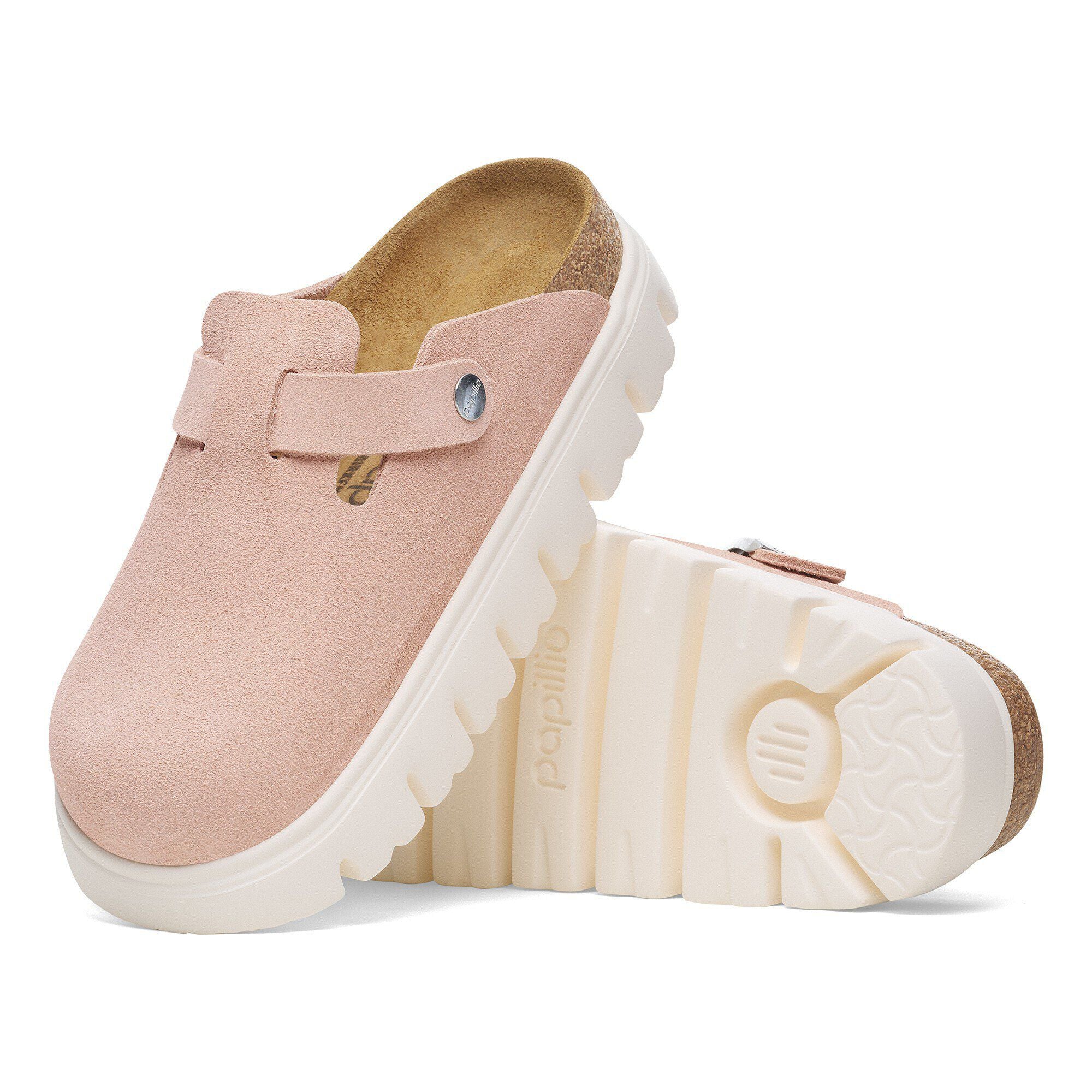 Boston Chunky Suede Leather Light Rose