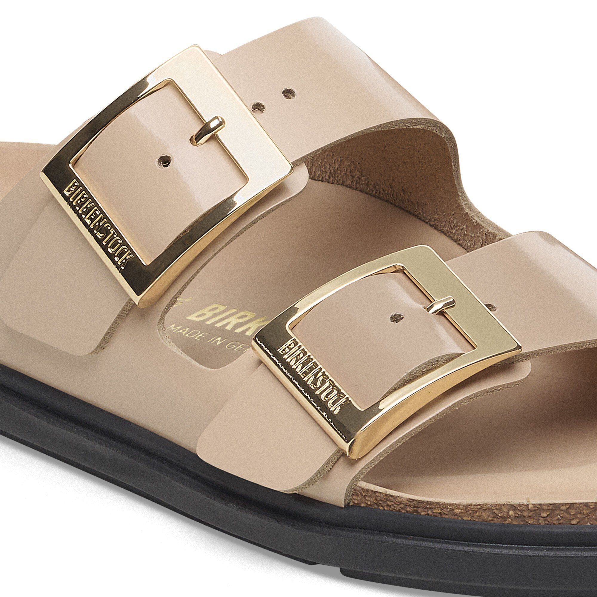 Arizona Droplet Buckle Natural Leather Patent