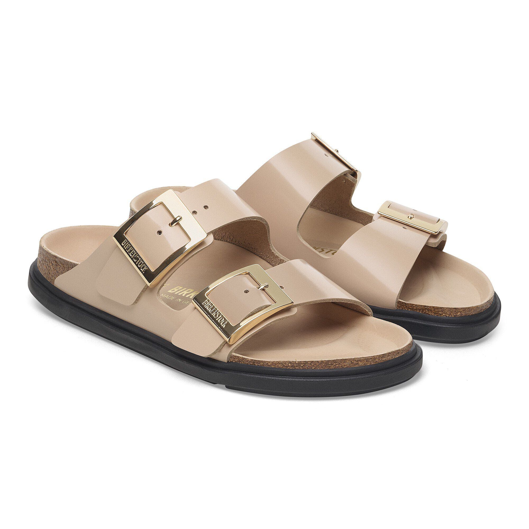 Arizona Droplet Buckle Natural Leather Patent