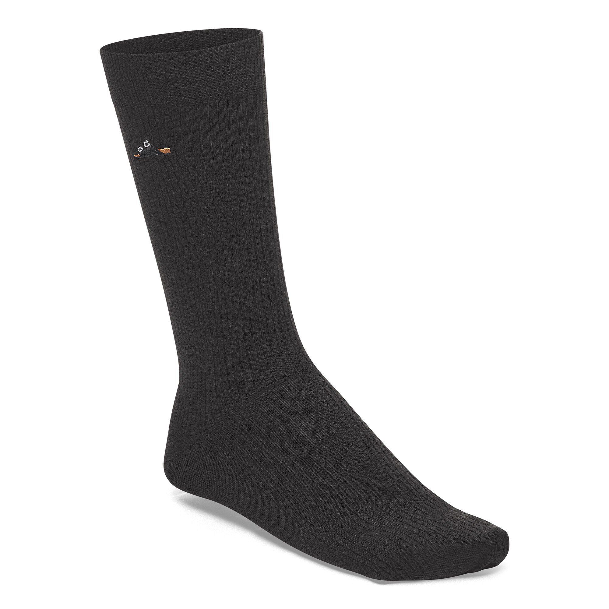 Cotton Ribbed Socks Cotton/Polyamid/Elastane