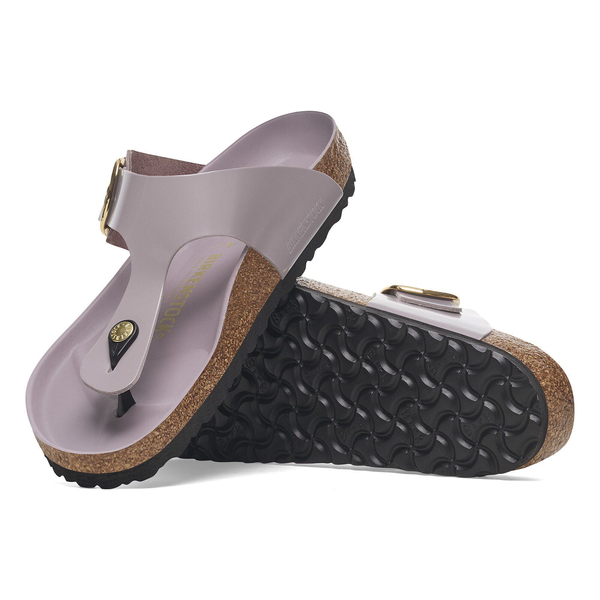 Gizeh Big Buckle Natural Leather Patent