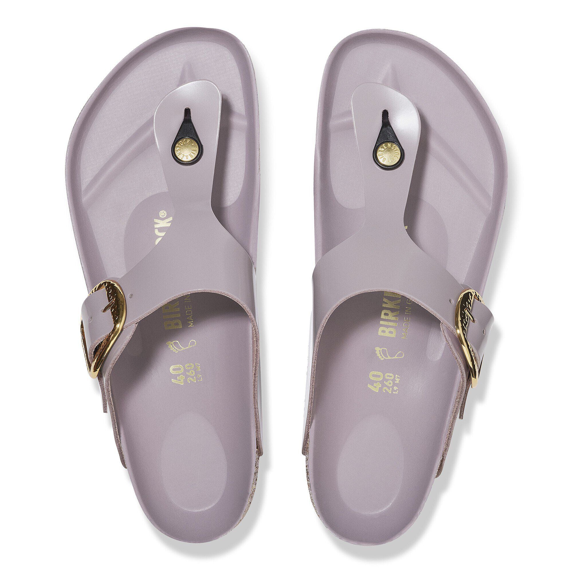Gizeh Big Buckle Natural Leather Patent
