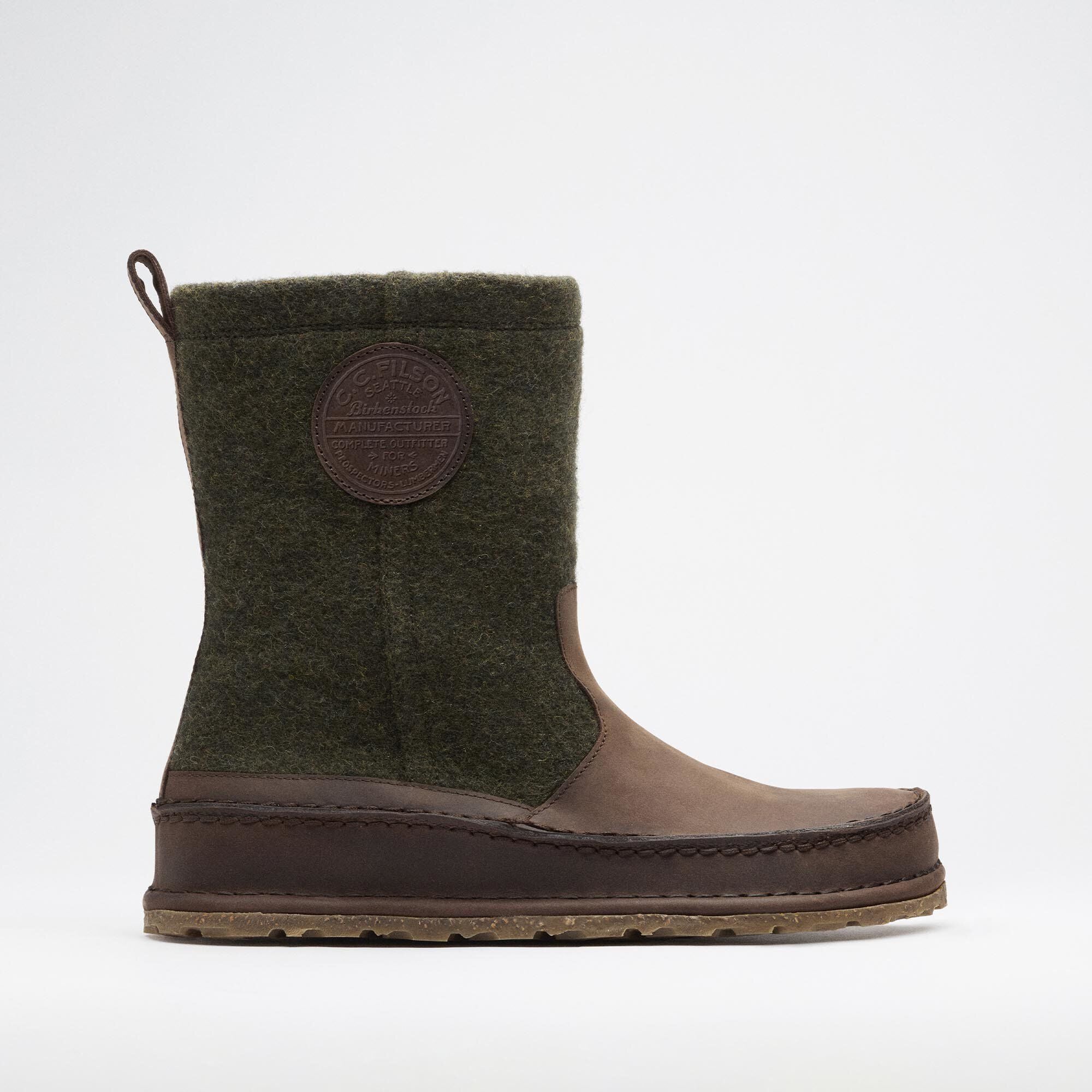 FILSON Lahti Natural Leather-Felt Forest Green / Roast