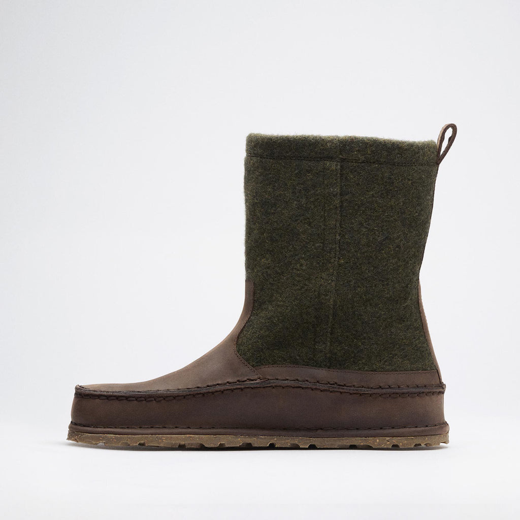 FILSON Lahti Natural Leather-Felt Forest Green / Roast