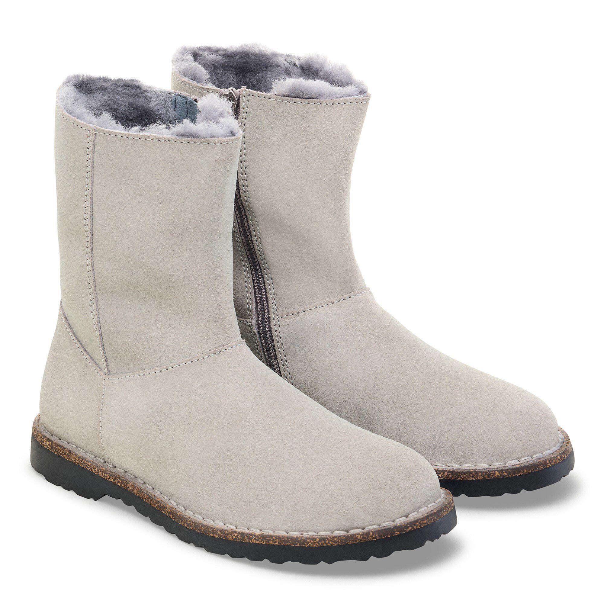 Uppsala Zip Shearling Suede Leather