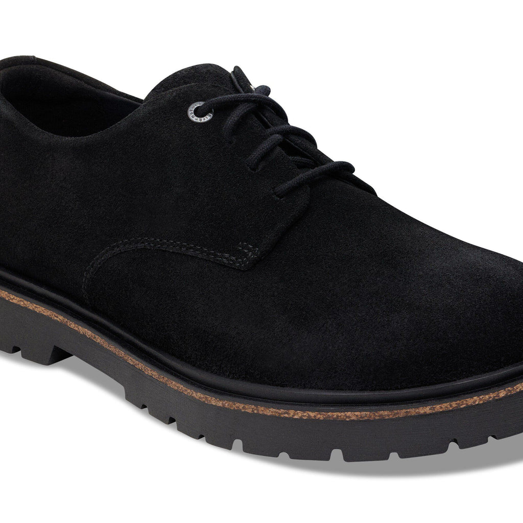 Highwood Lace Low Suede Leather Black