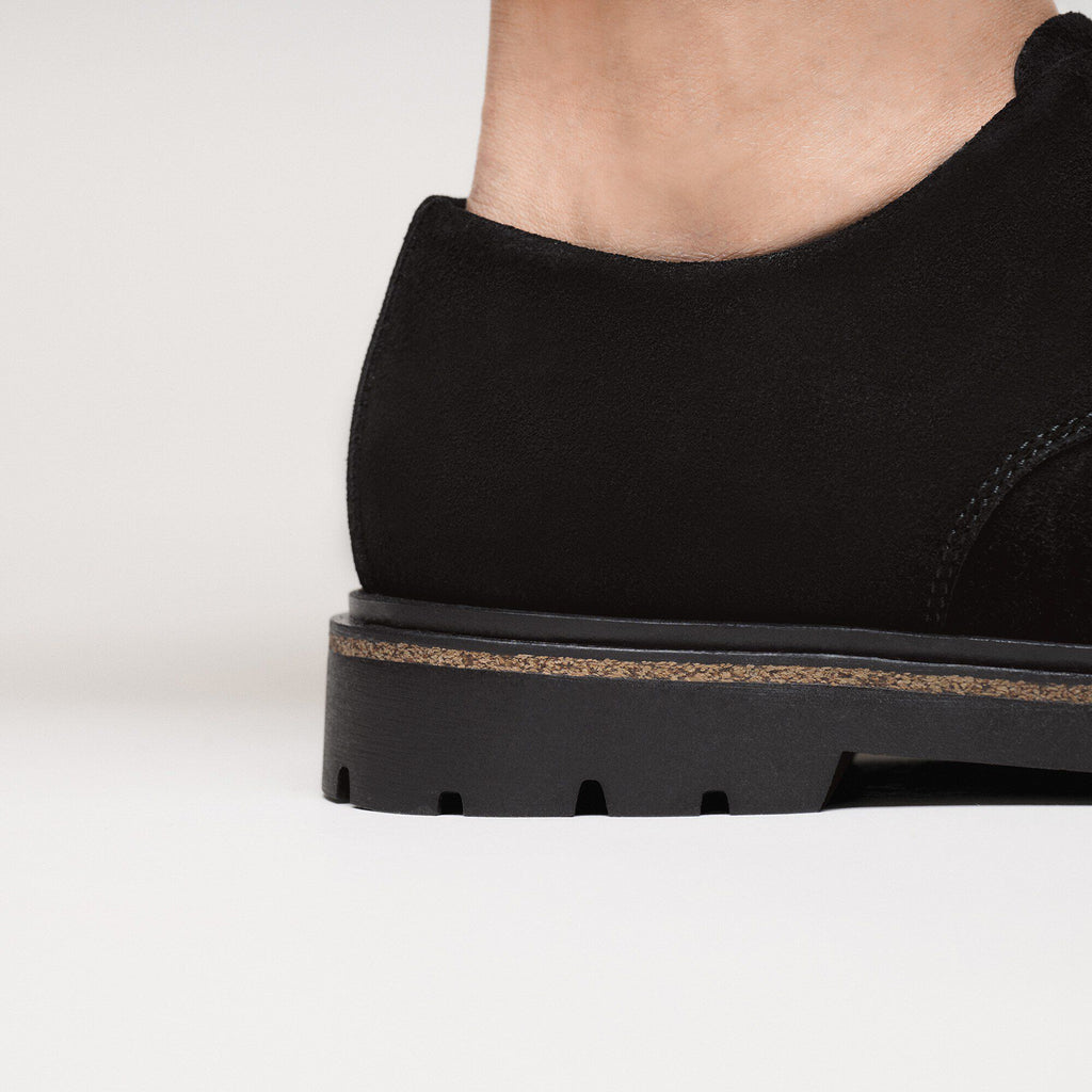 Highwood Lace Low Suede Leather Black
