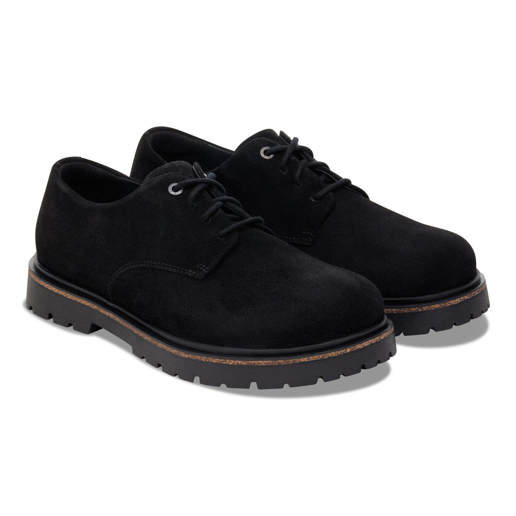 Highwood Lace Low Suede Leather Black