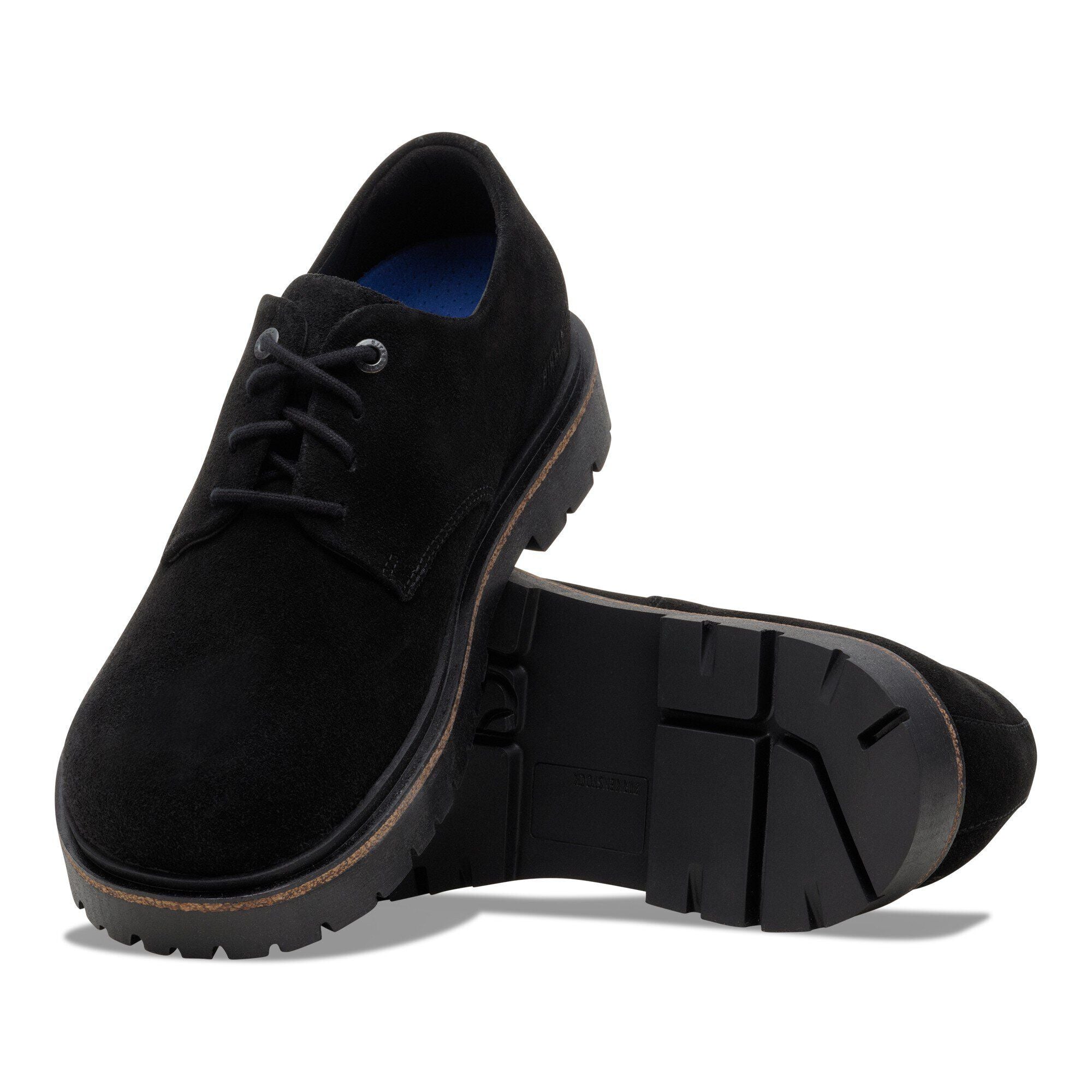 Highwood Lace Low Suede Leather Black