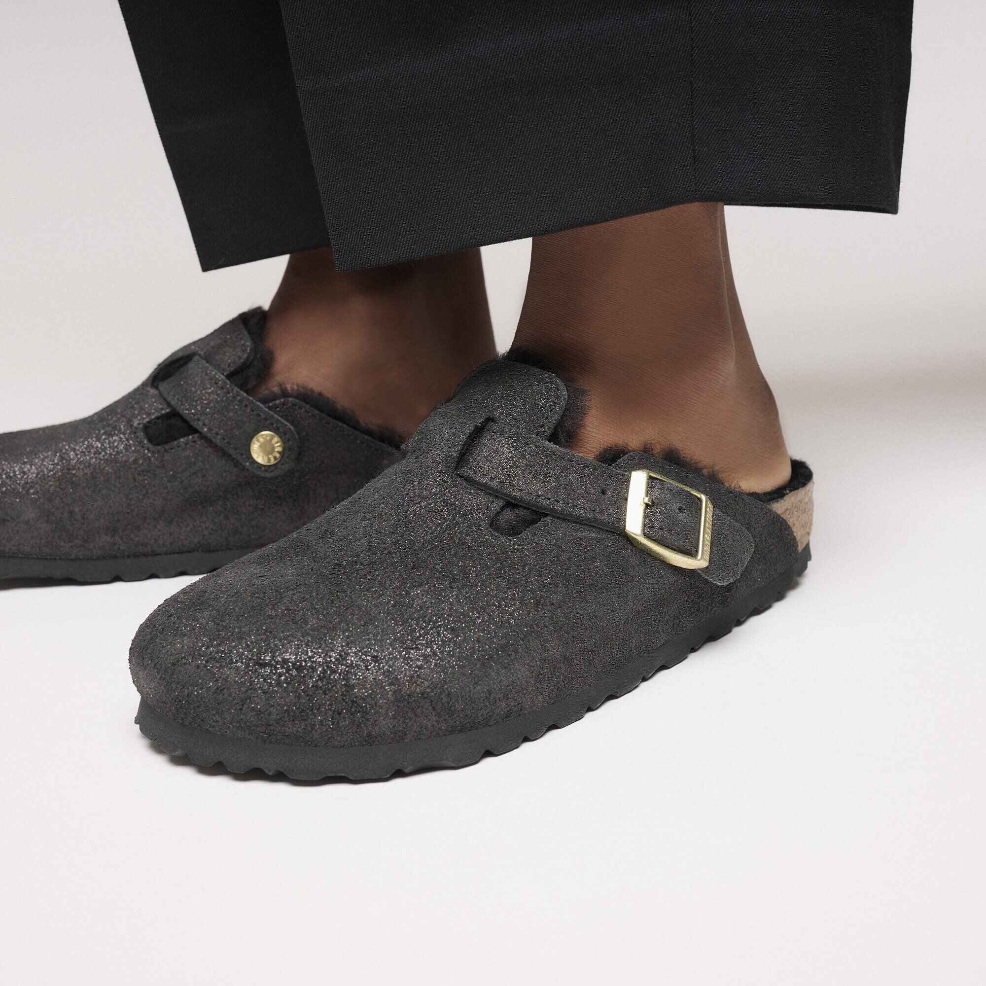 Boston Shearling Suede Leather/Fur