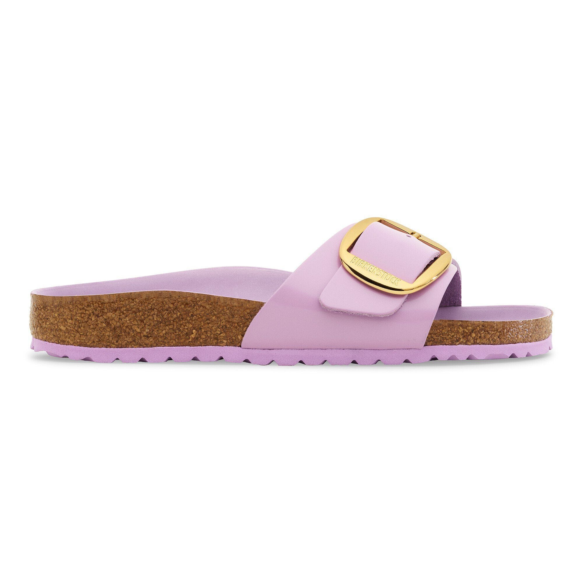 Madrid Big Buckle Natural Leather Patent
