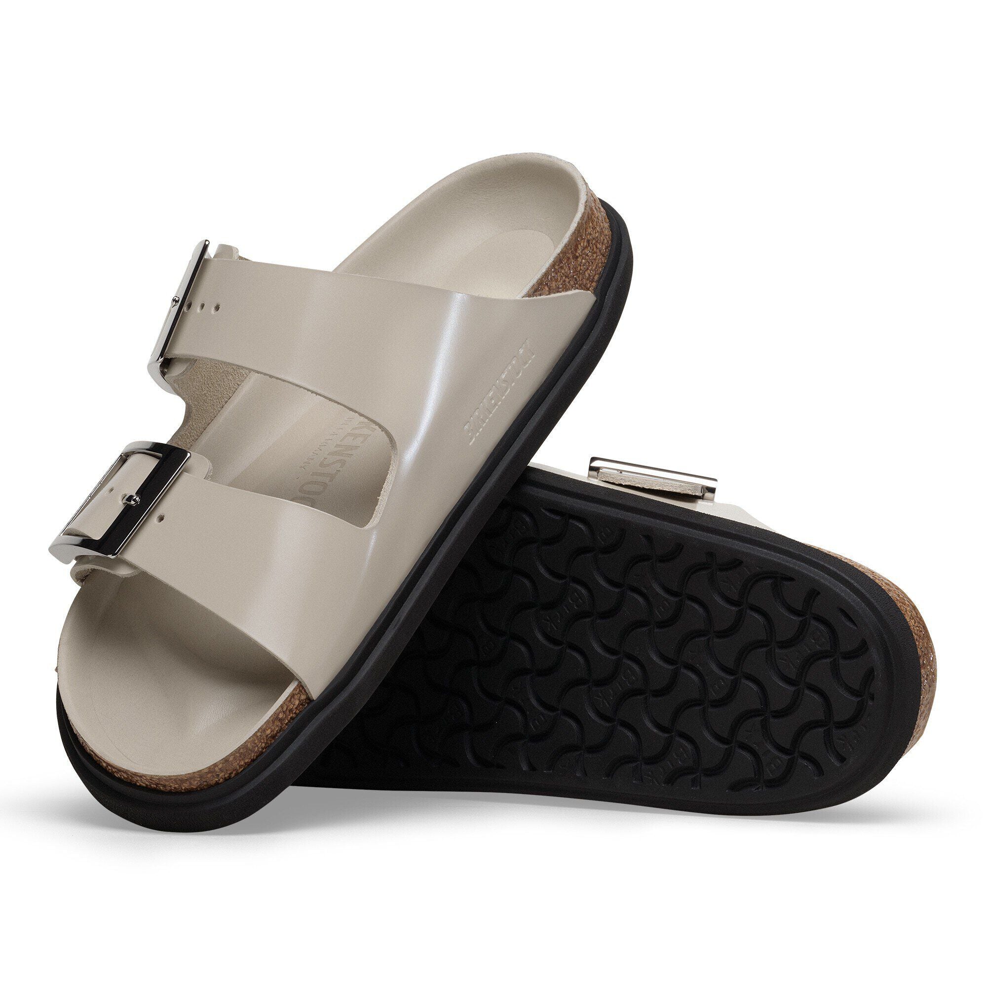 Arizona Droplet Buckle Natural Leather Patent