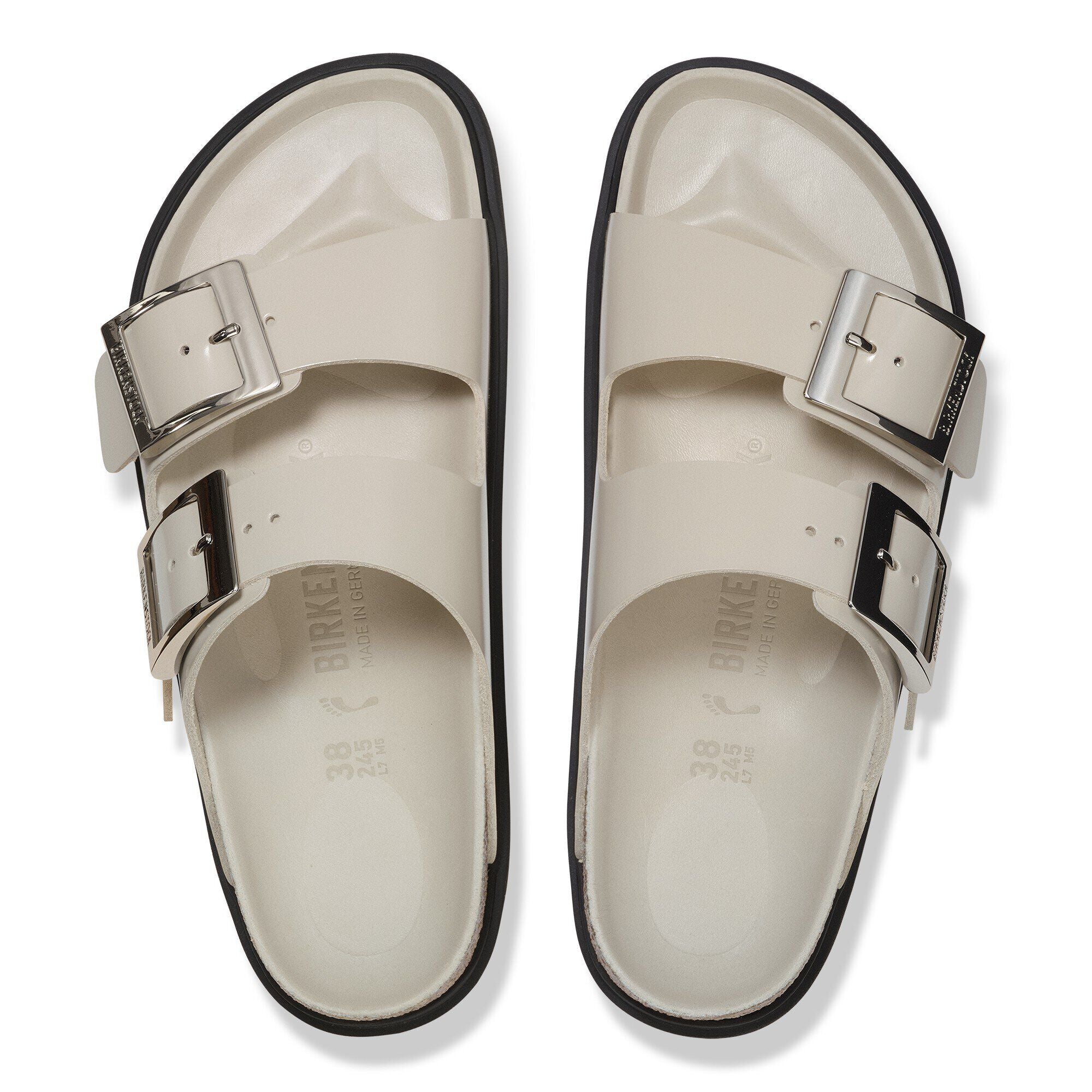 Arizona Droplet Buckle Natural Leather Patent
