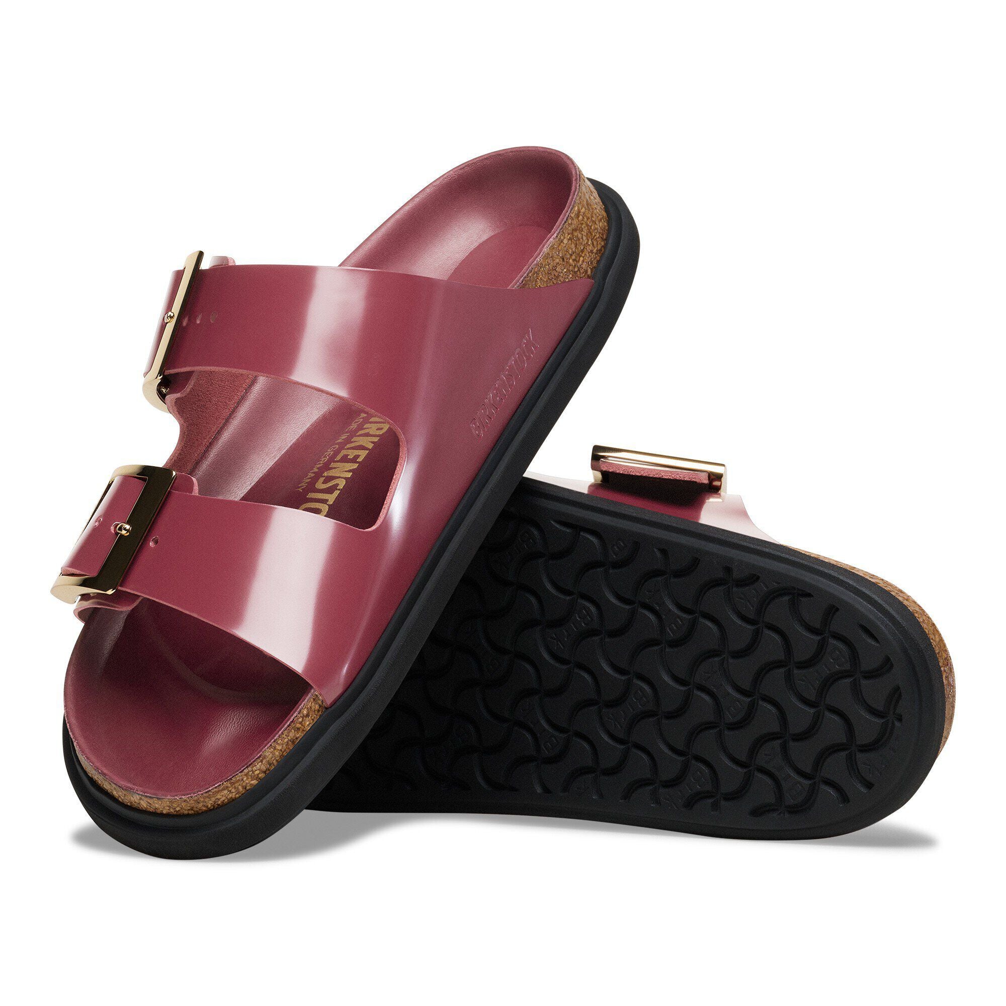 Arizona Droplet Buckle Natural Leather Patent