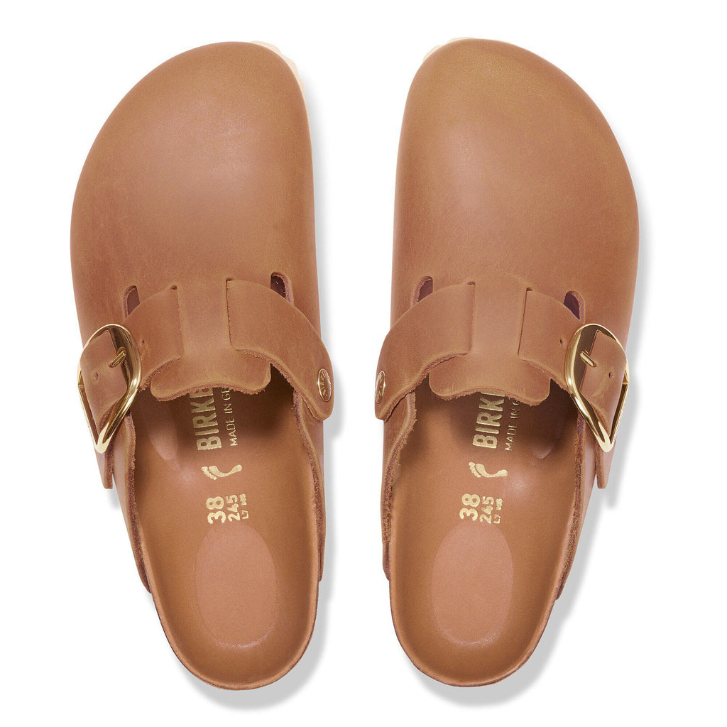 Boston Big Buckle Natural Leather Oiled