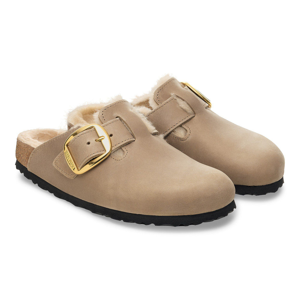 Boston Big Buckle Shearling Natural Leather Oiled