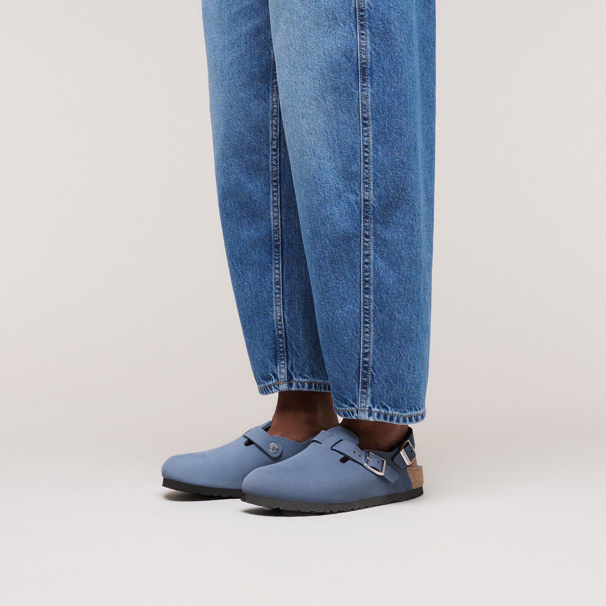 Tokio Nubuck Leather Stone Blue