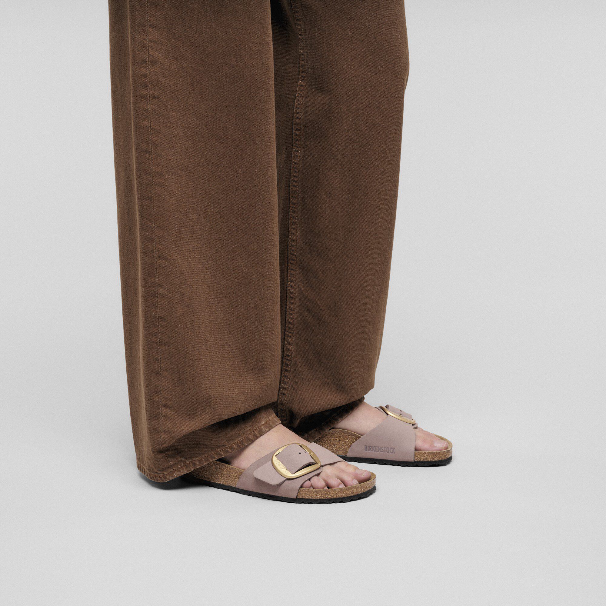 Madrid Big Buckle Nubuck Leather