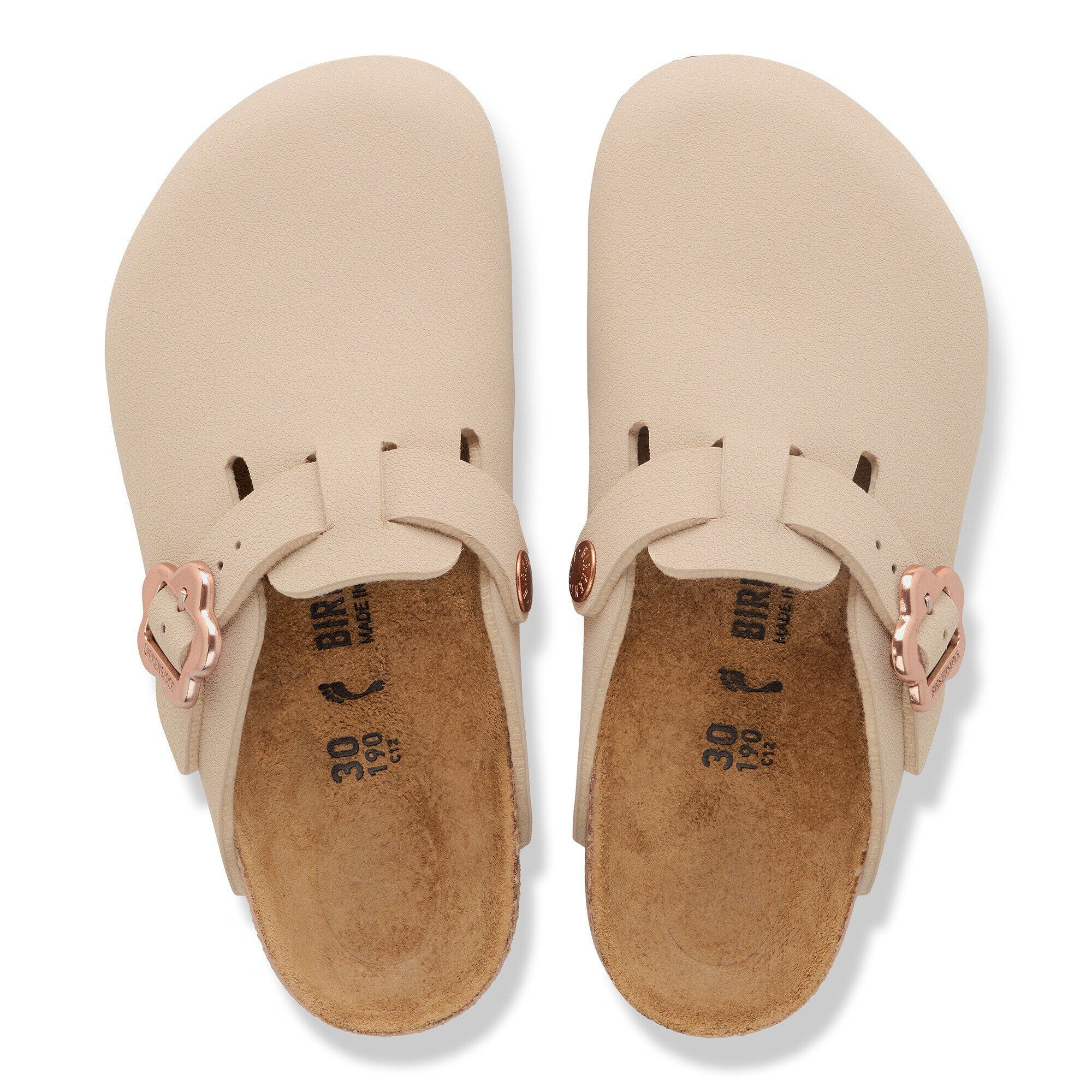 Boston Flower Buckle Kids Birko-Flor Nubuck