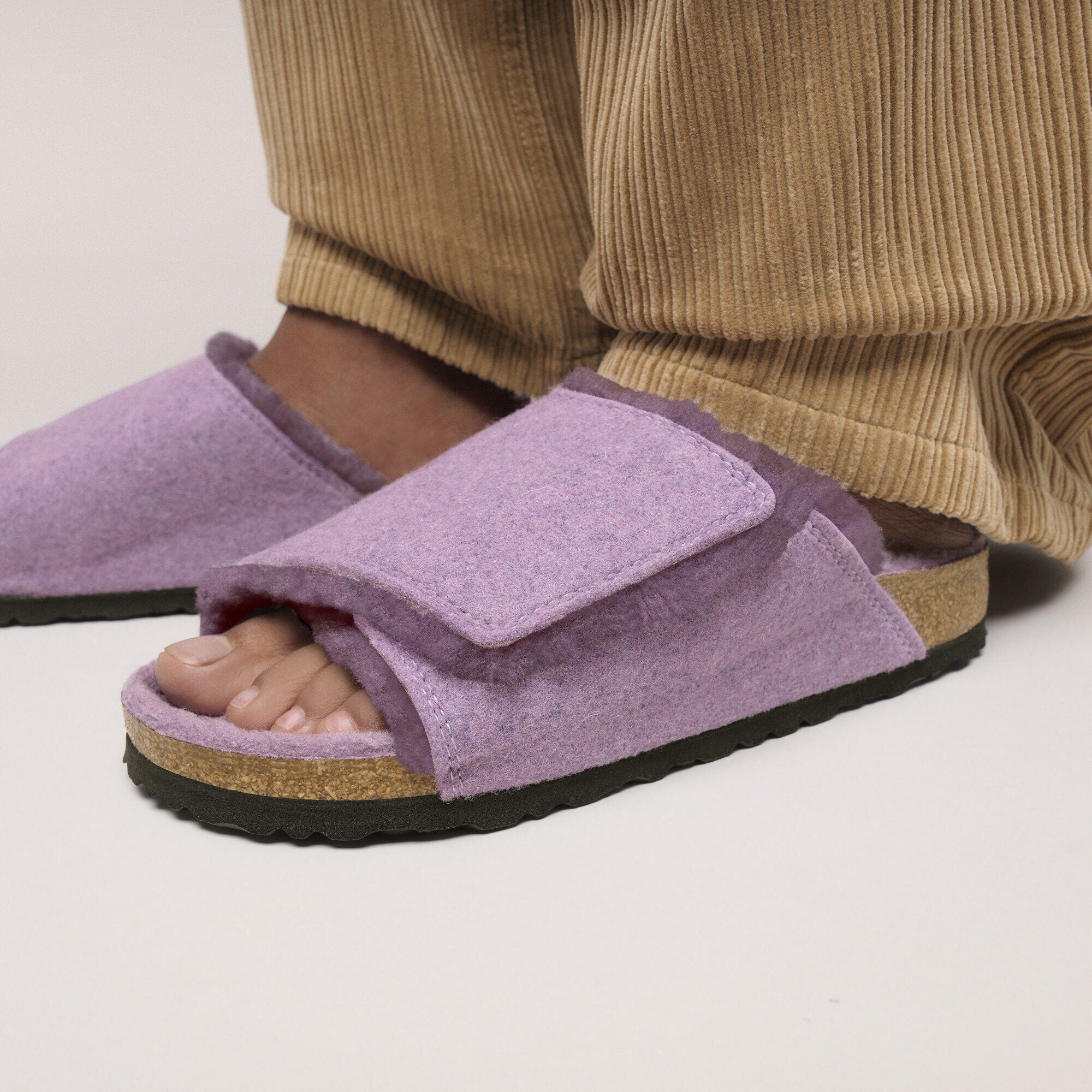 Solana Shearling Felt Mauve