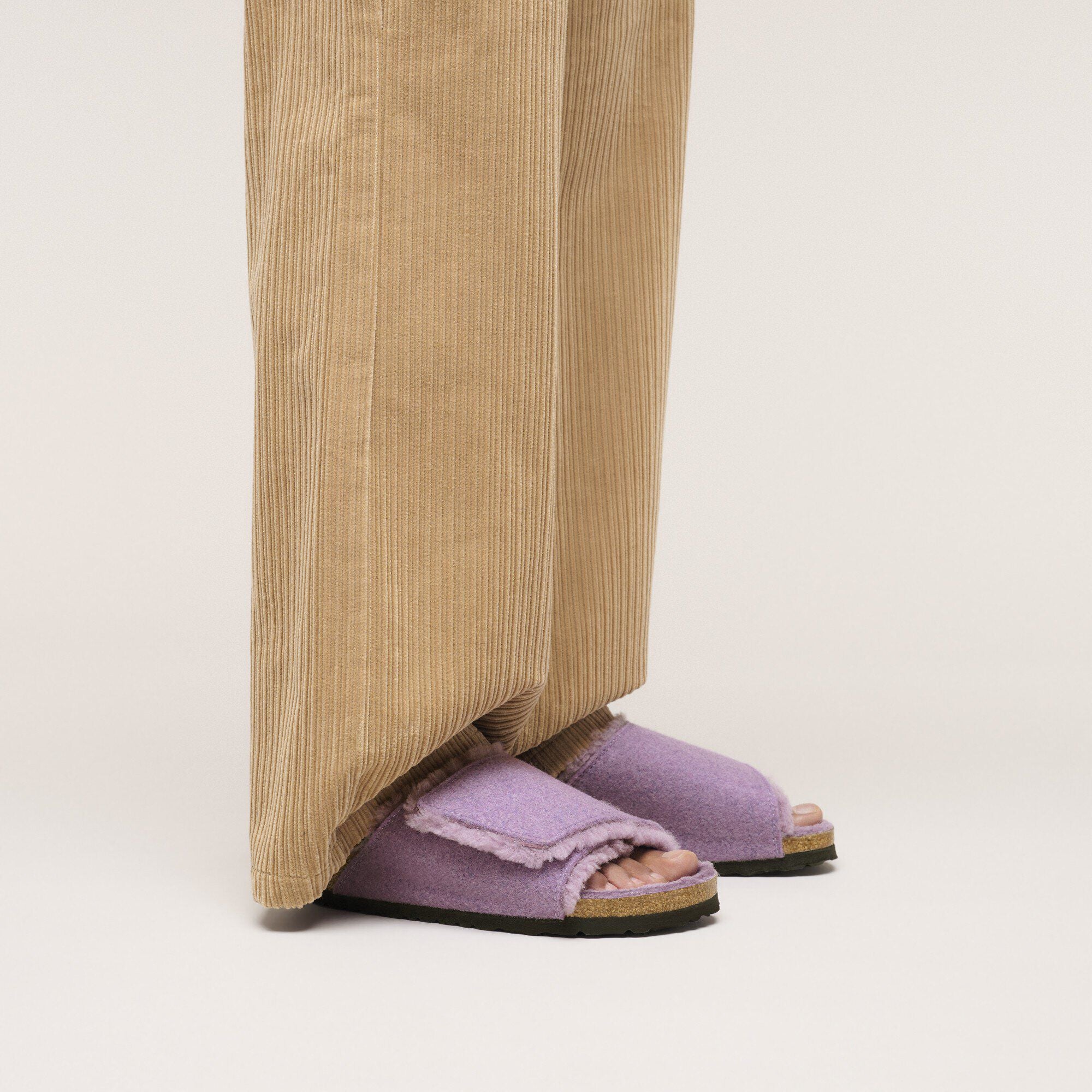 Solana Shearling Felt Mauve