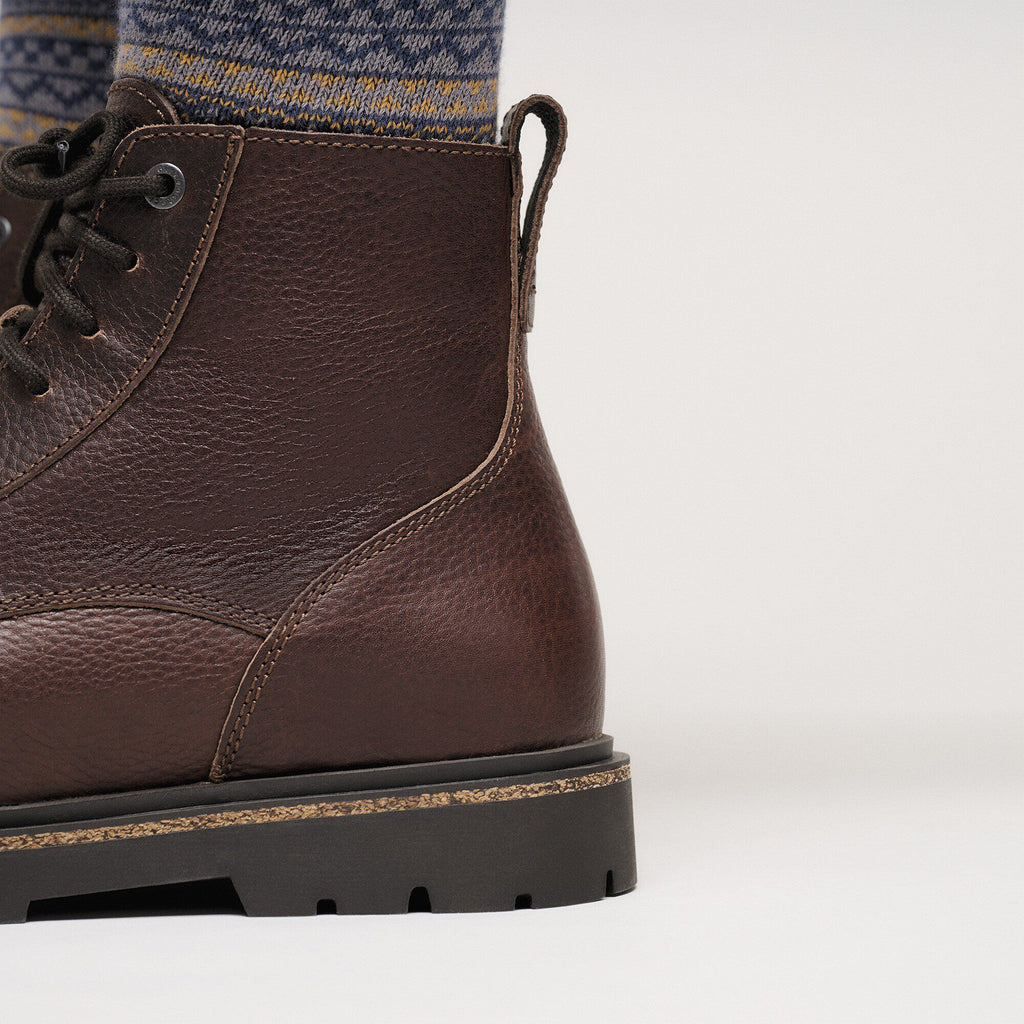 Highwood Lace Mid Men Leather Chocolate
