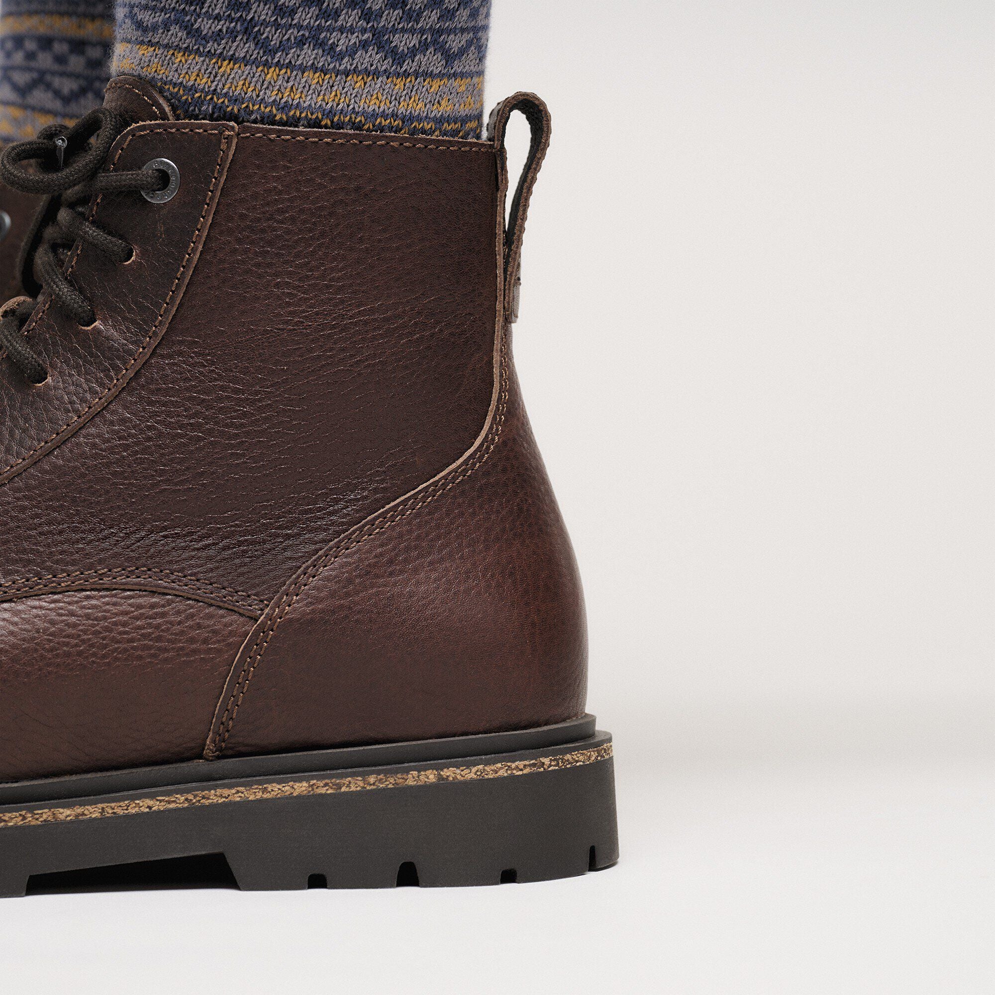 Highwood Lace Mid Men Leather Chocolate