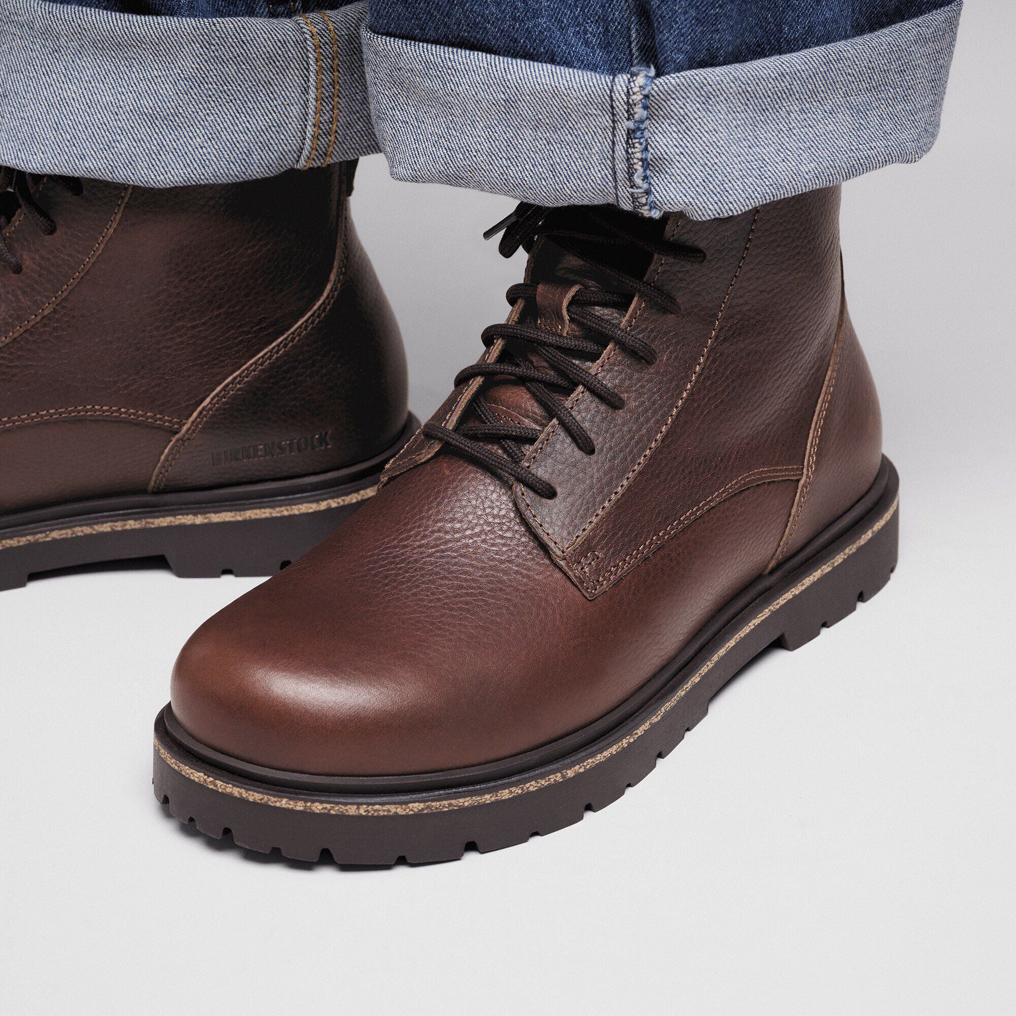 Highwood Lace Mid Men Leather Chocolate