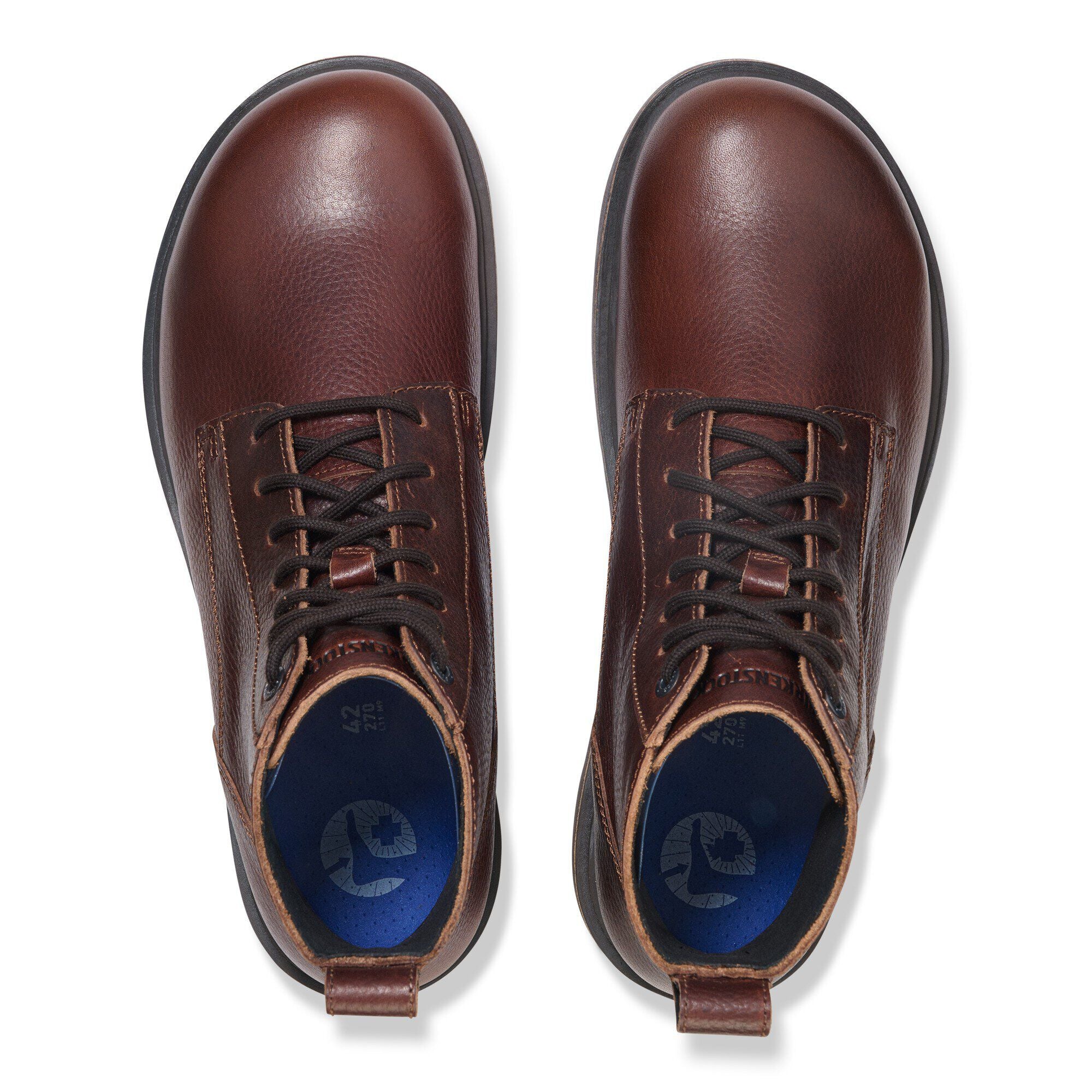 Highwood Lace Mid Men Leather Chocolate