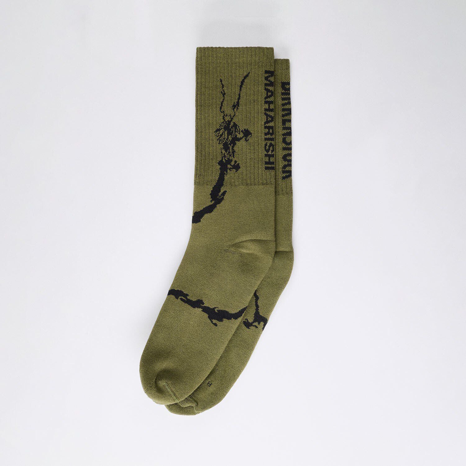 Maharishi Tabi Sports Socks Cotton-Polyamide-Elastane Olive