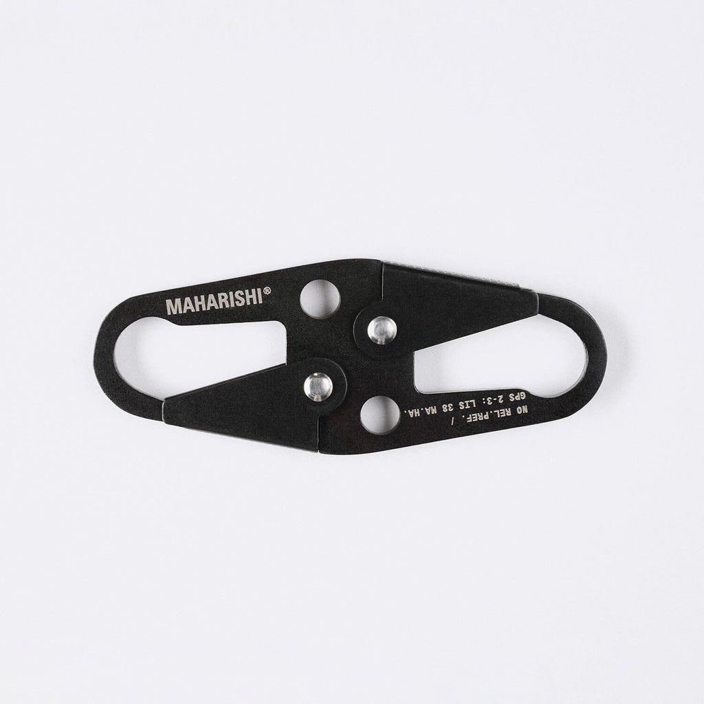 Maharishi Pack Nubuck Leather-Textile Black