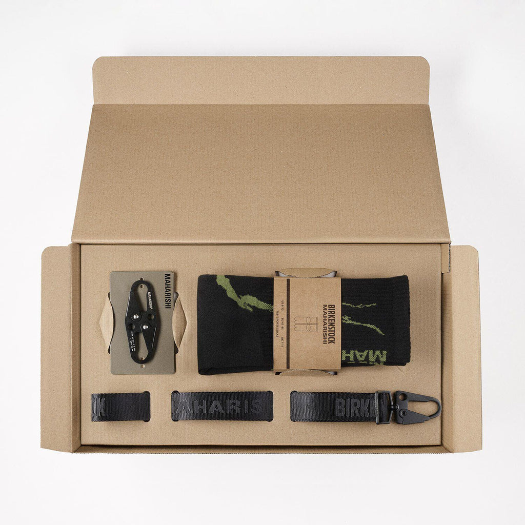 Maharishi Pack Nubuck Leather-Textile Black