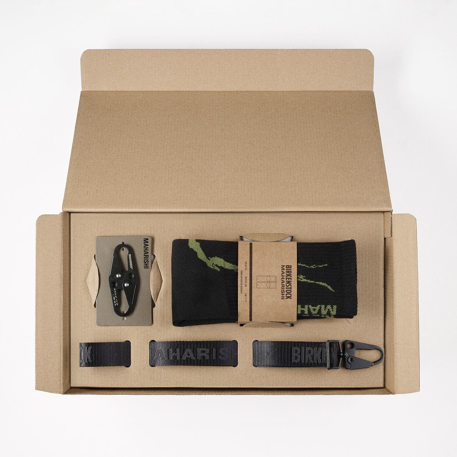 Maharishi Pack Nubuck Leather-Textile Black