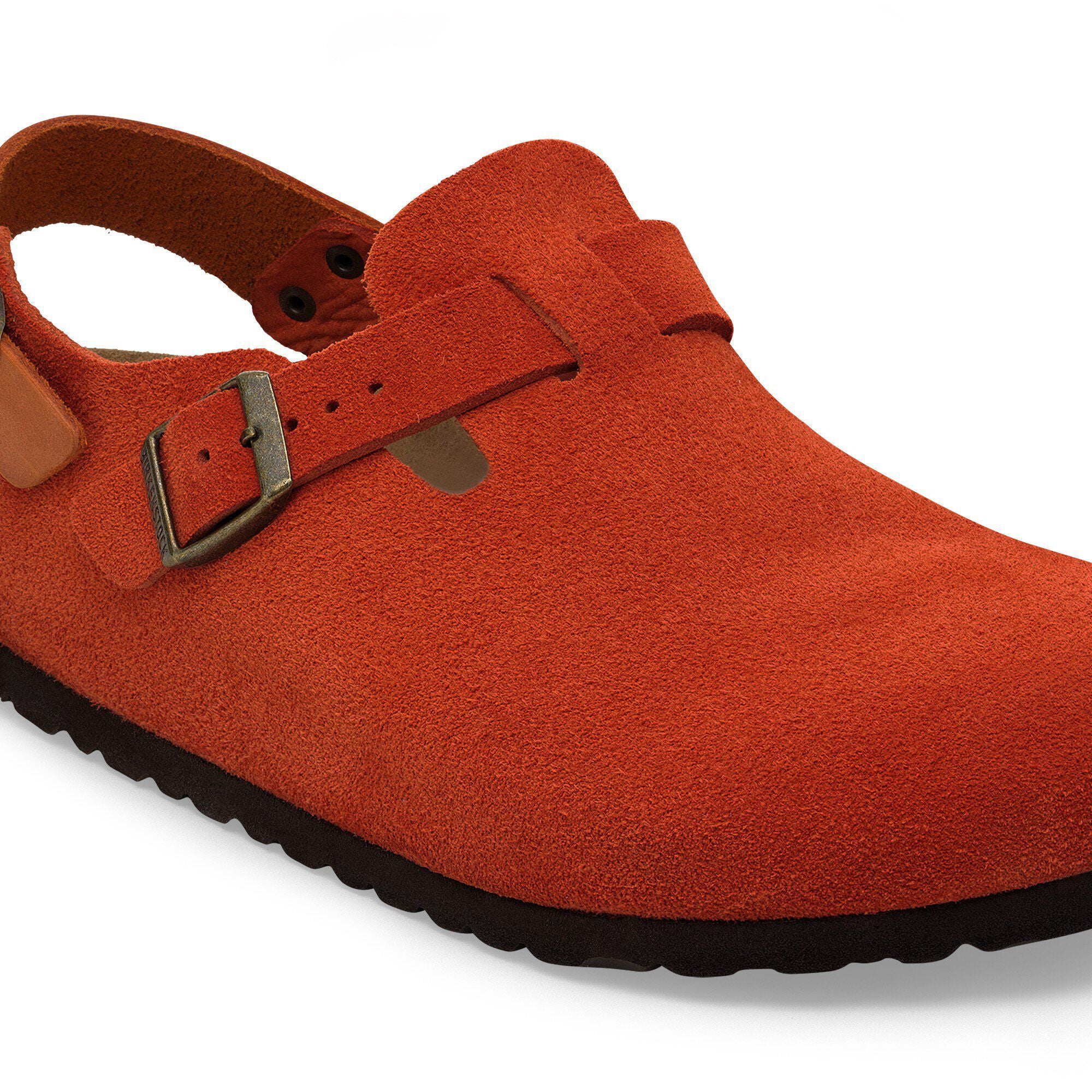 Tokio Suede Leather Rust Brown