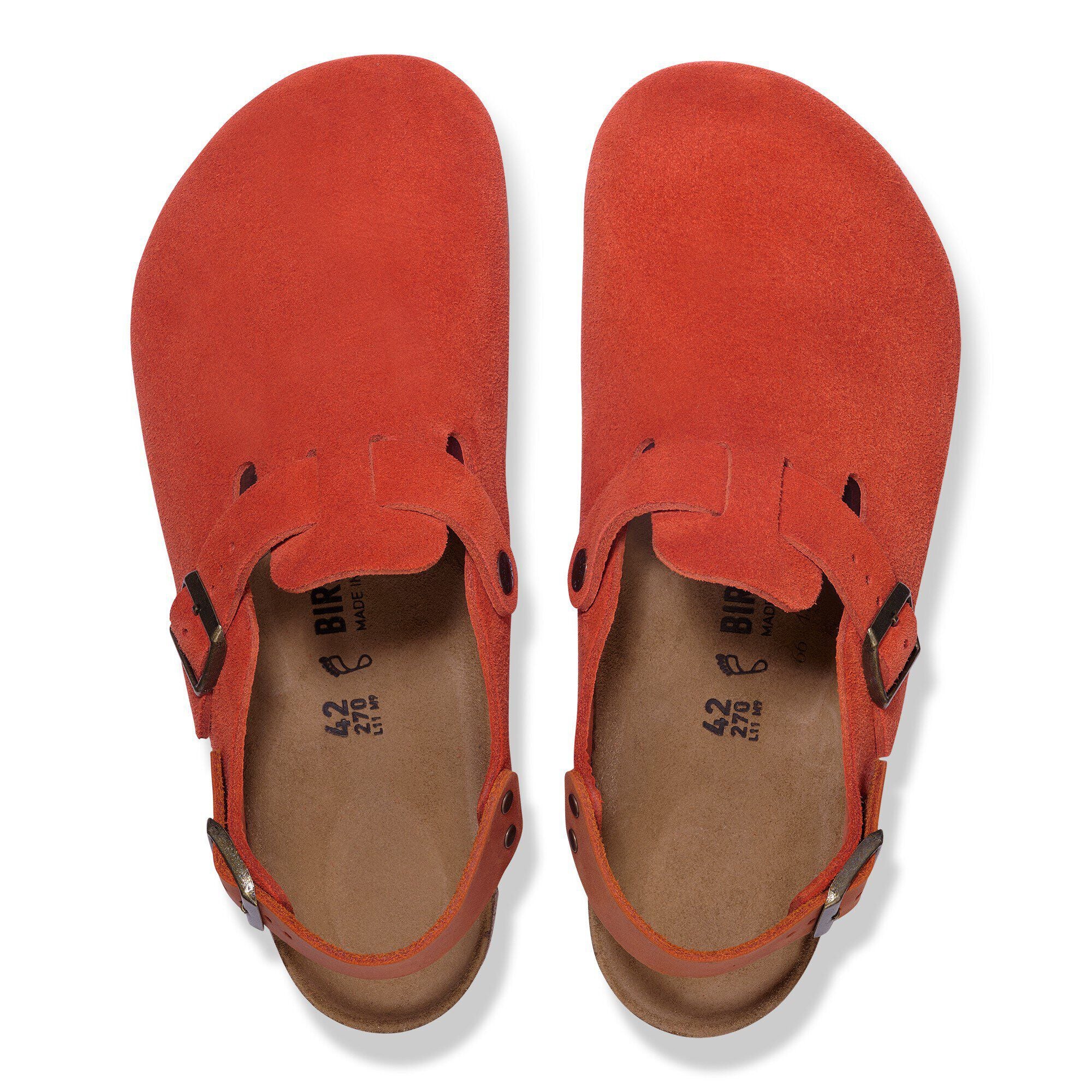 Tokio Suede Leather Rust Brown