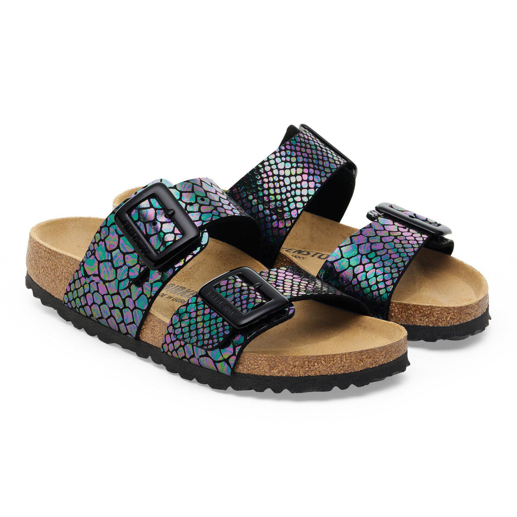Sydney Luxe Buckle Synthetics Shiny Snake Black